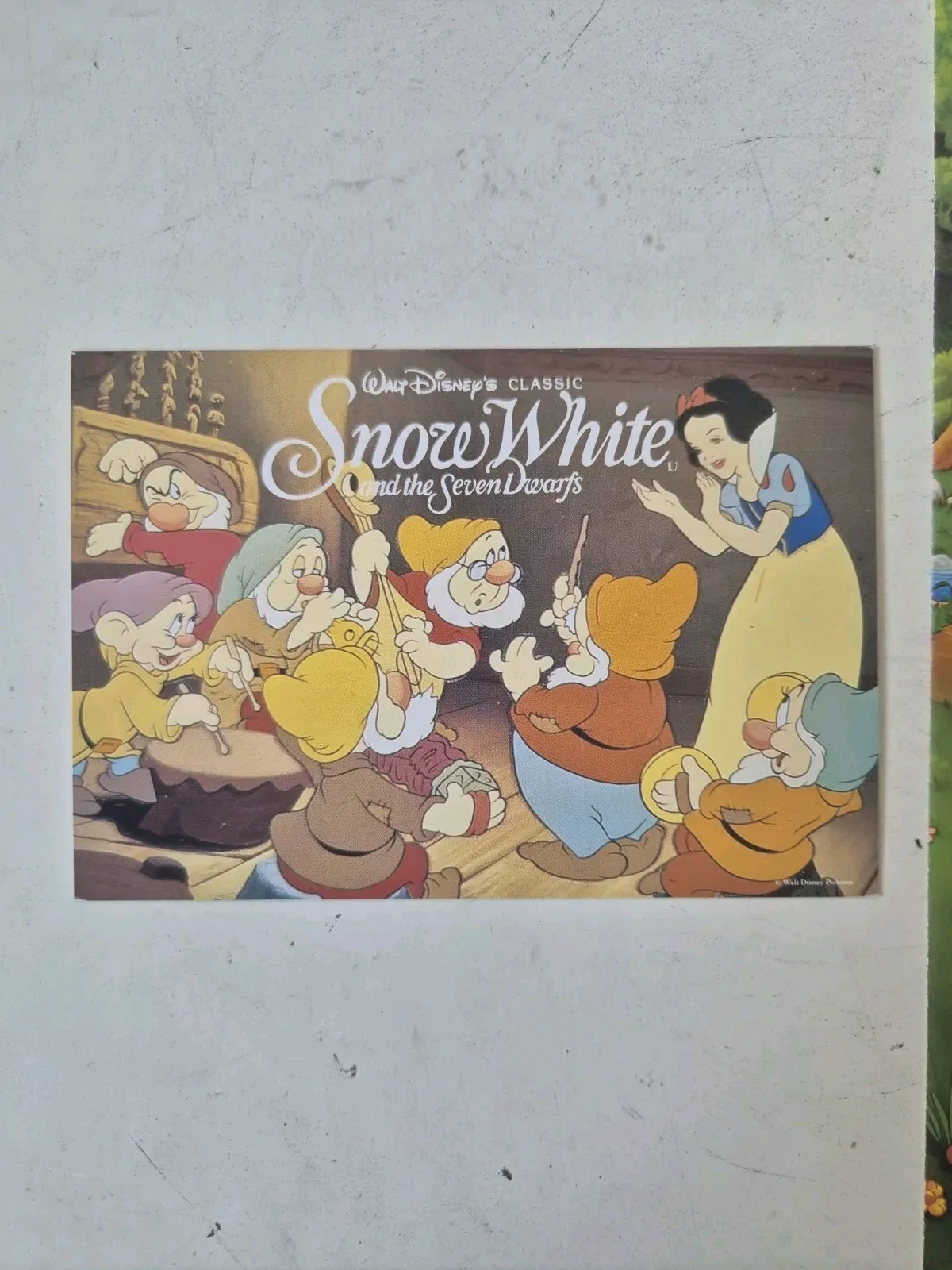 Disney Snow White And The Seven Dwarfs Multimedia Ticket & Press Booklet UK Rare, image 5