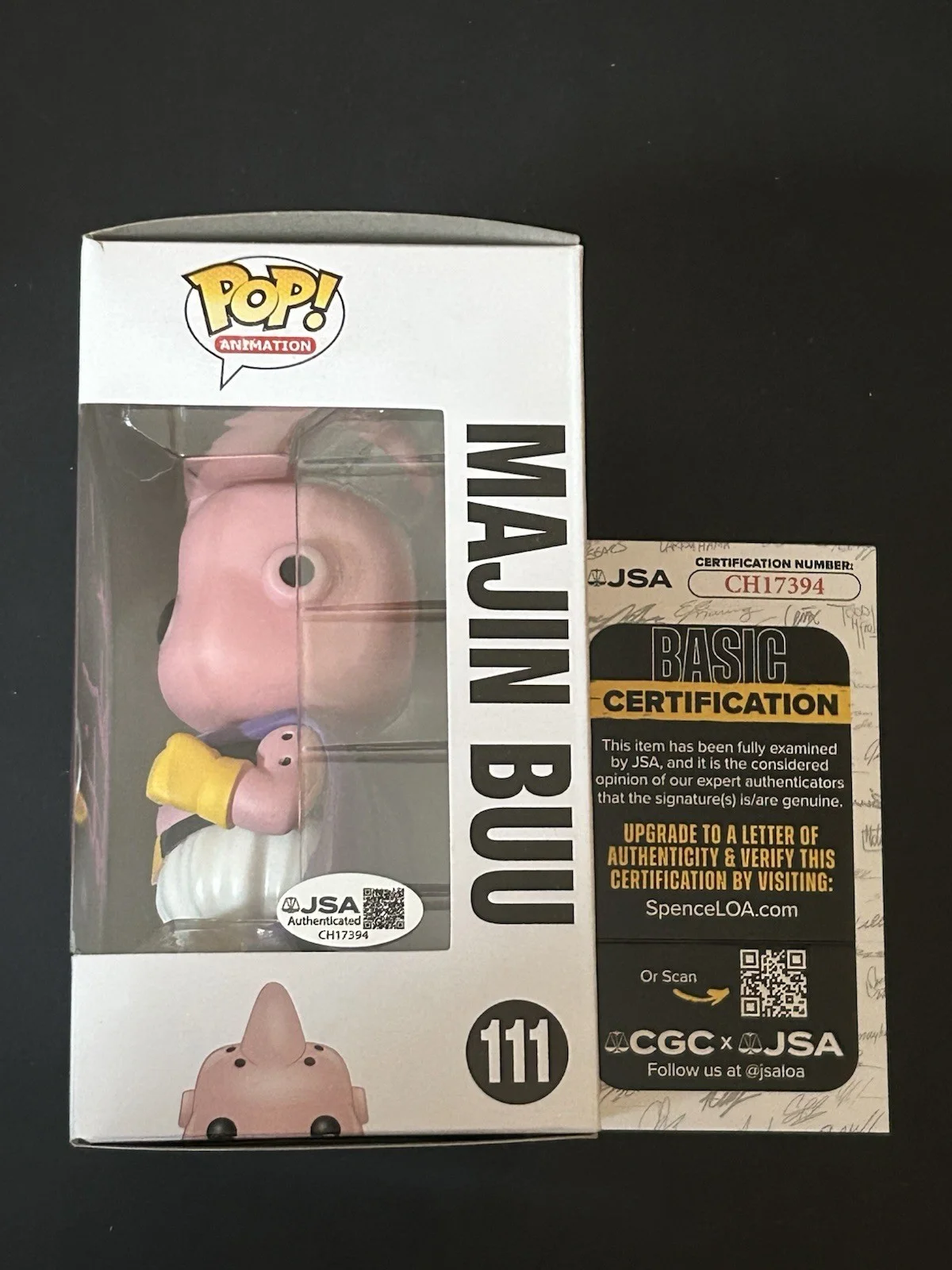 Josh Martin — Josh Martin Signed Autographed Funko Pop Majin Buu 111 Dragon Ball JSA COA, изображение 2
