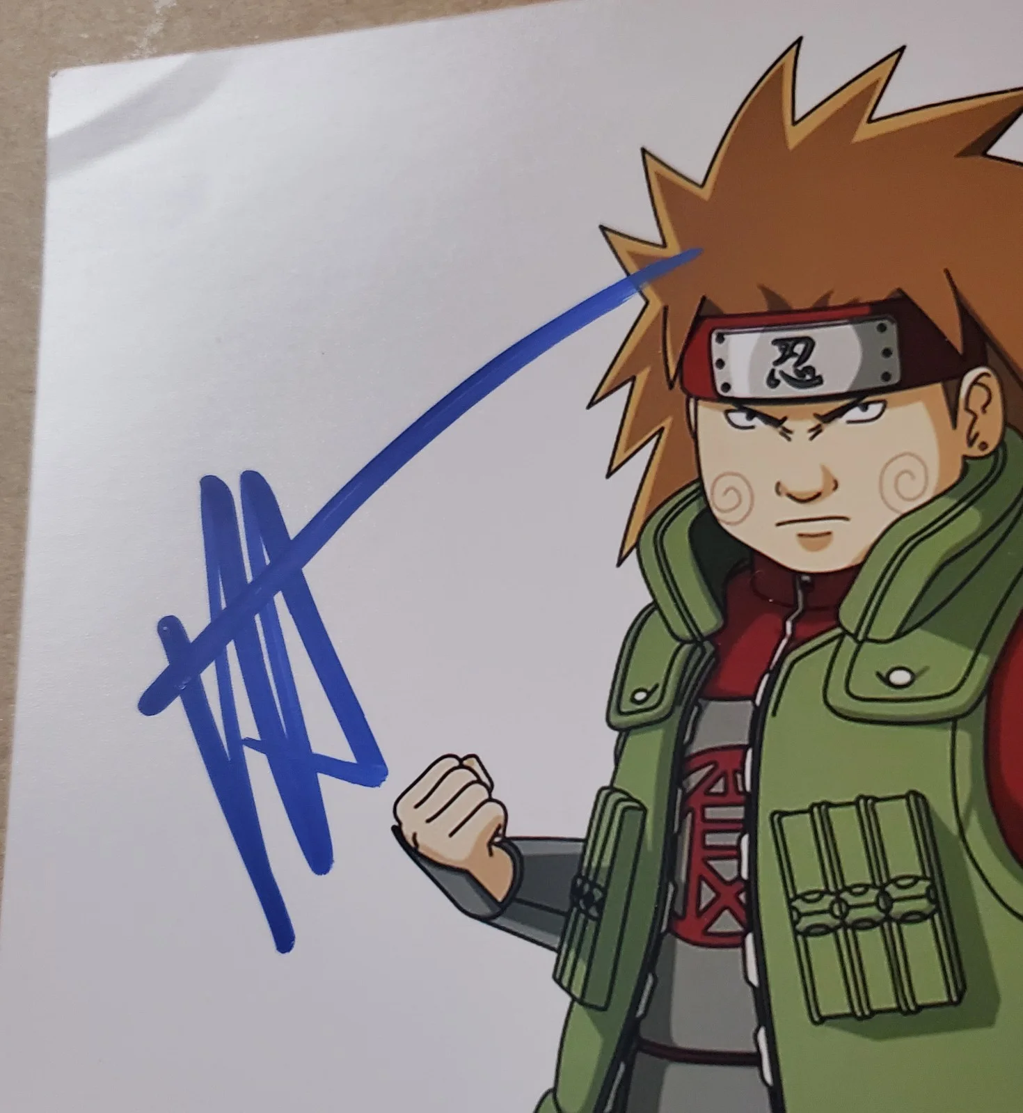Robbie Rist — SIGNED 8x10 - ROBBIE RIST as Choji in "NARUTO SHIPPUDEN" AUTOGRAPHED Voice Photo, image 2