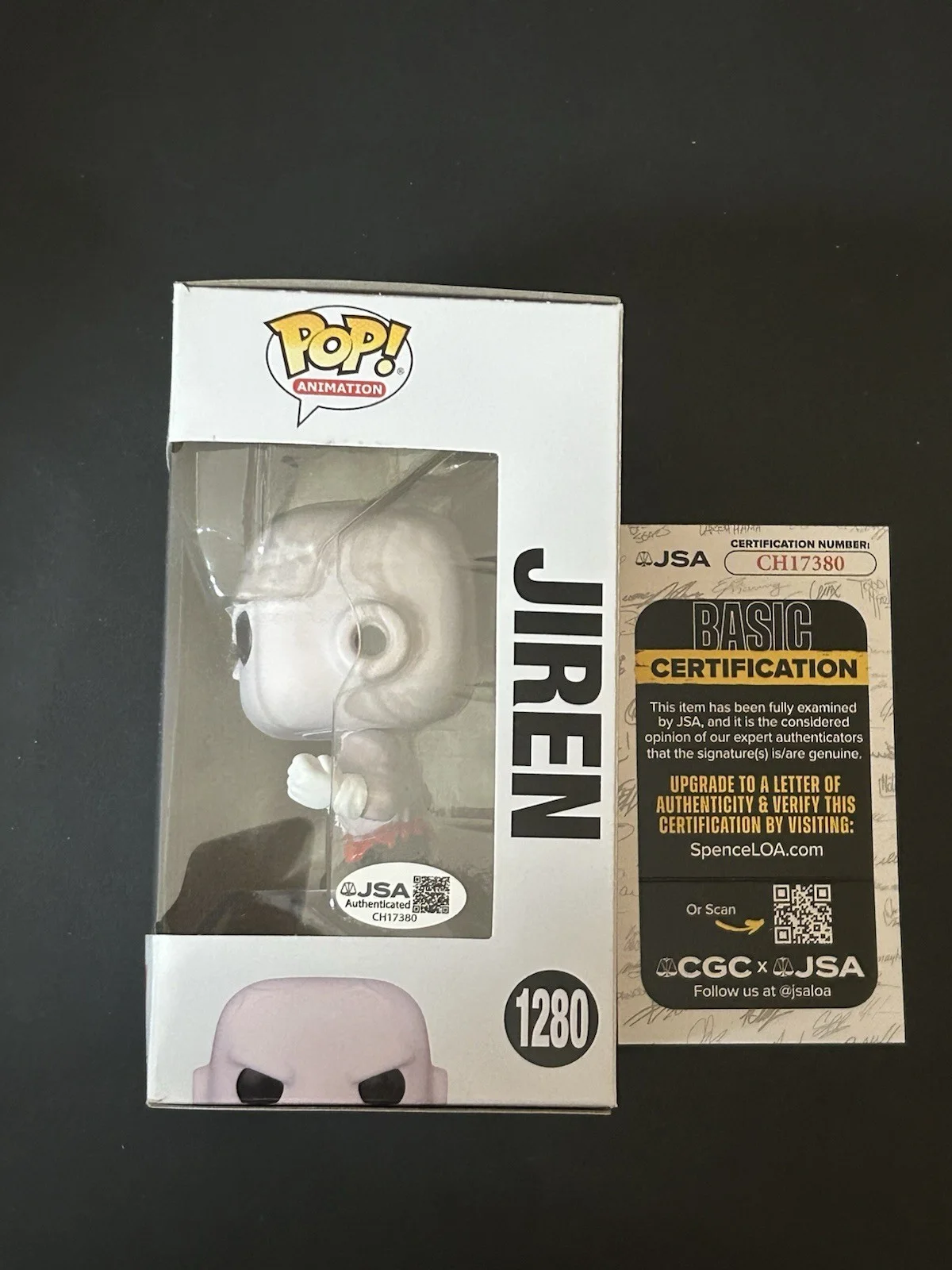 Patrick Seitz — Patrick Seitz Signed & Quoted Jiren #1280 DBZ Super Funko JSA COA, изображение 2