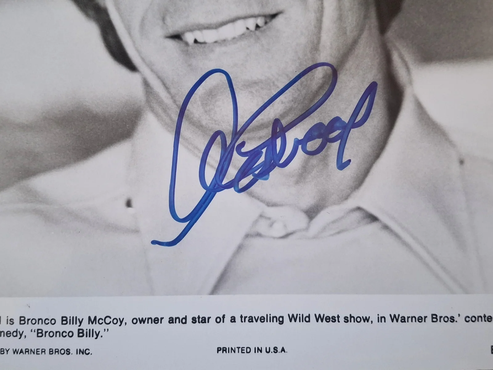 Clint Eastwood — Clint EASTWOOD Signed 8x10" Original PHOTO PSA/DNA - Bronco Billy, image 3