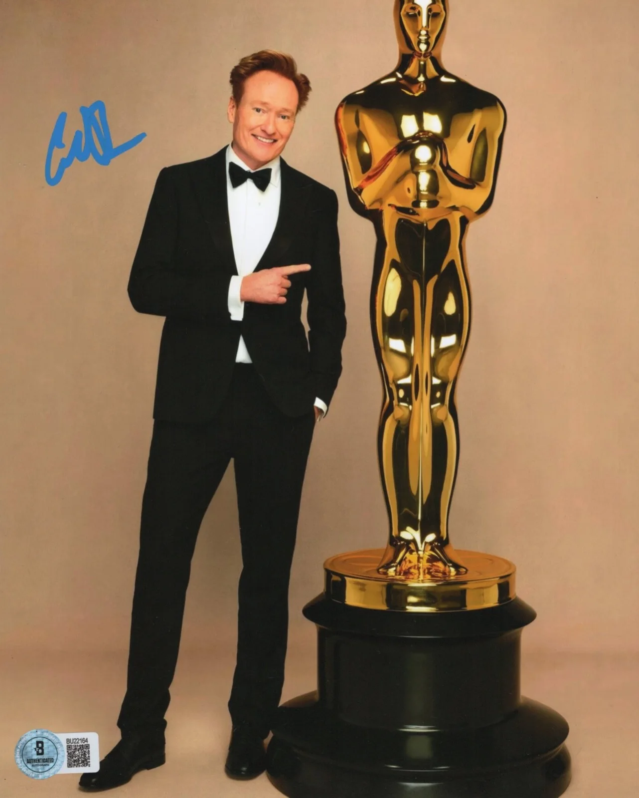 Conan O'Brien — Conan O'Brien Autographed Signed LATE NIGHT Talk Show 8x10 Photo Beckett BAS COA
