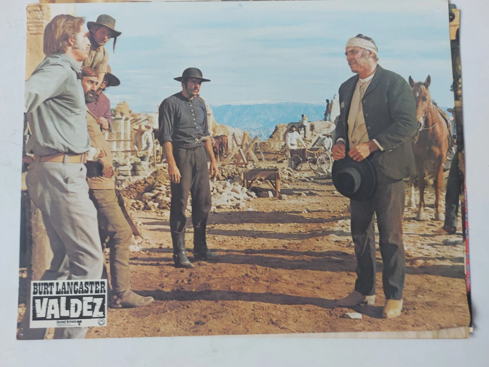 Valdez Is Coming 1971 Original German FSK Lobby Cards Set x 4 Rare Vintage, изображение 2
