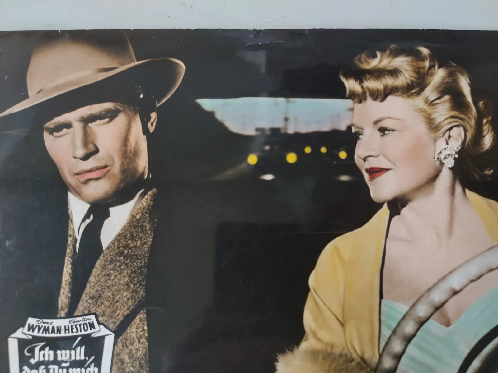 Lucy Gallant 1955 Original German FSK Lobby Card Vintage Rare Charlton Heston, изображение 4