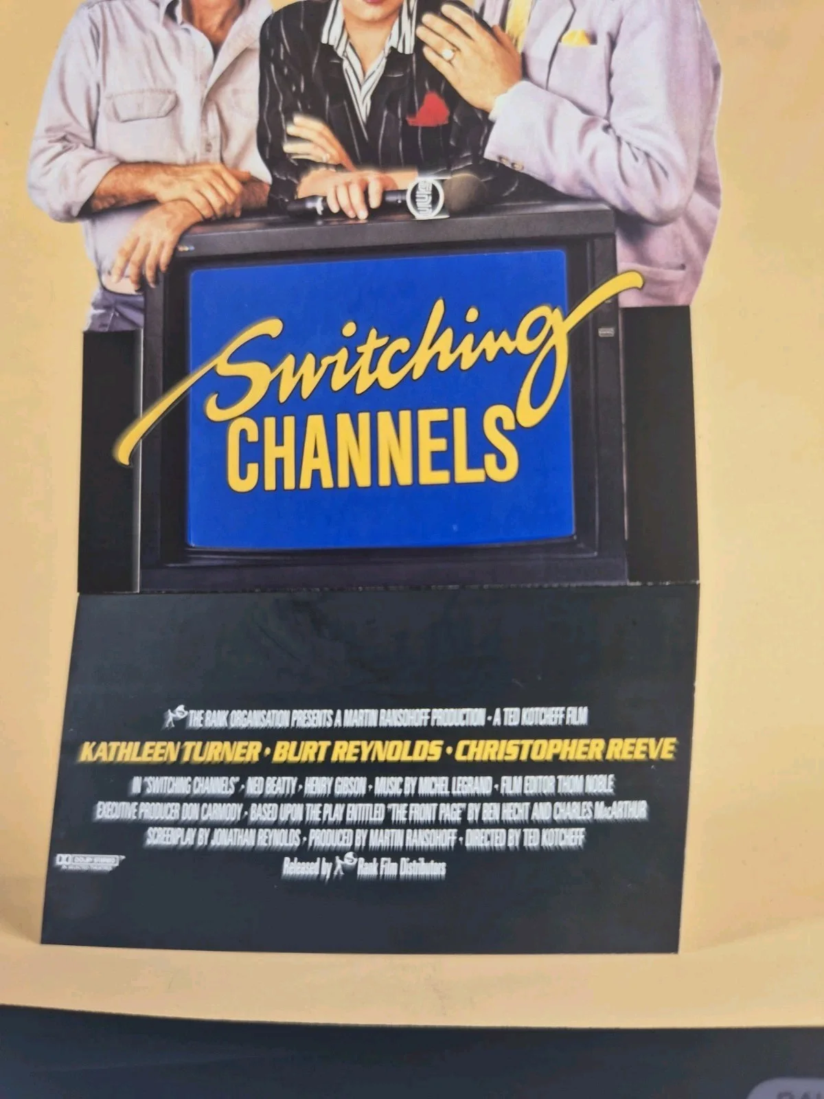 Switching Channels Film Cell Transparency Mounted 18cm x 15cm Rare 1988, image 4