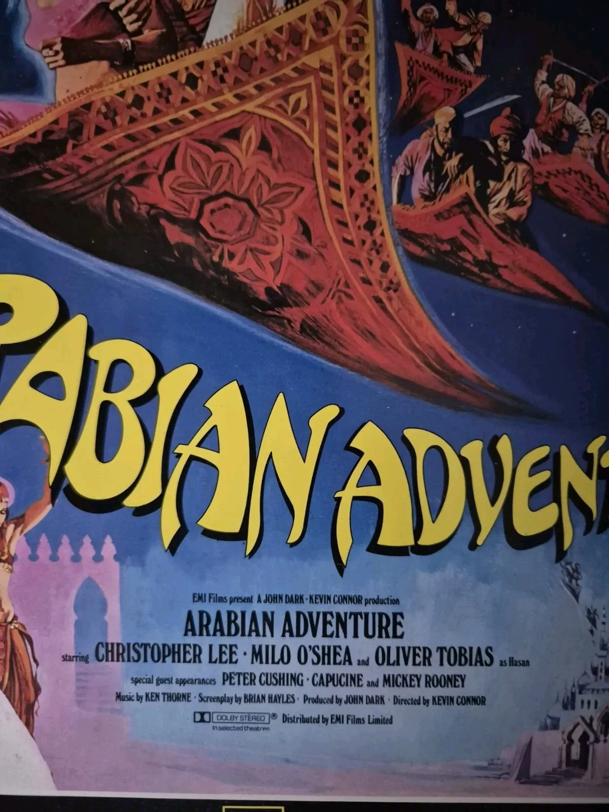 Arabian Adventure Large 14" 11" Glossy Exhibitior Brochure 1979 Christopher Lee, image 2