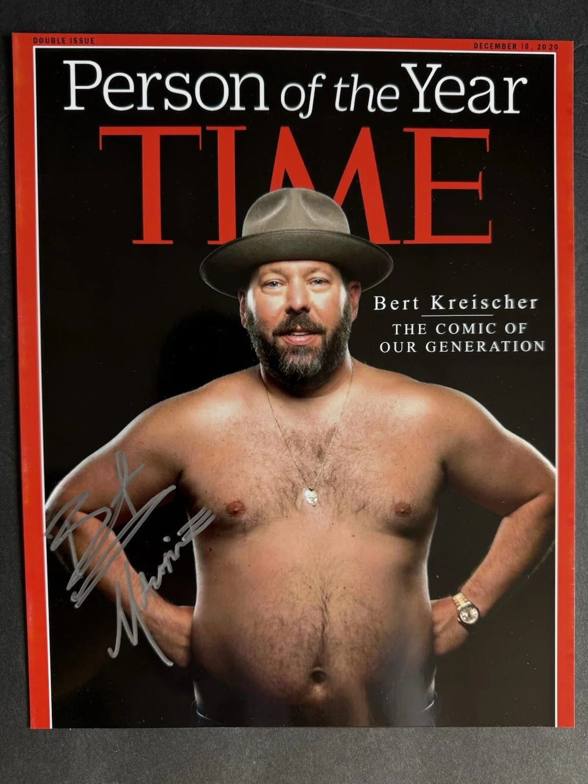 Bert Kreischer — Bert Kreischer Autograph 8x10 Photo Signed Authentic Comedy The Machine Time Mag