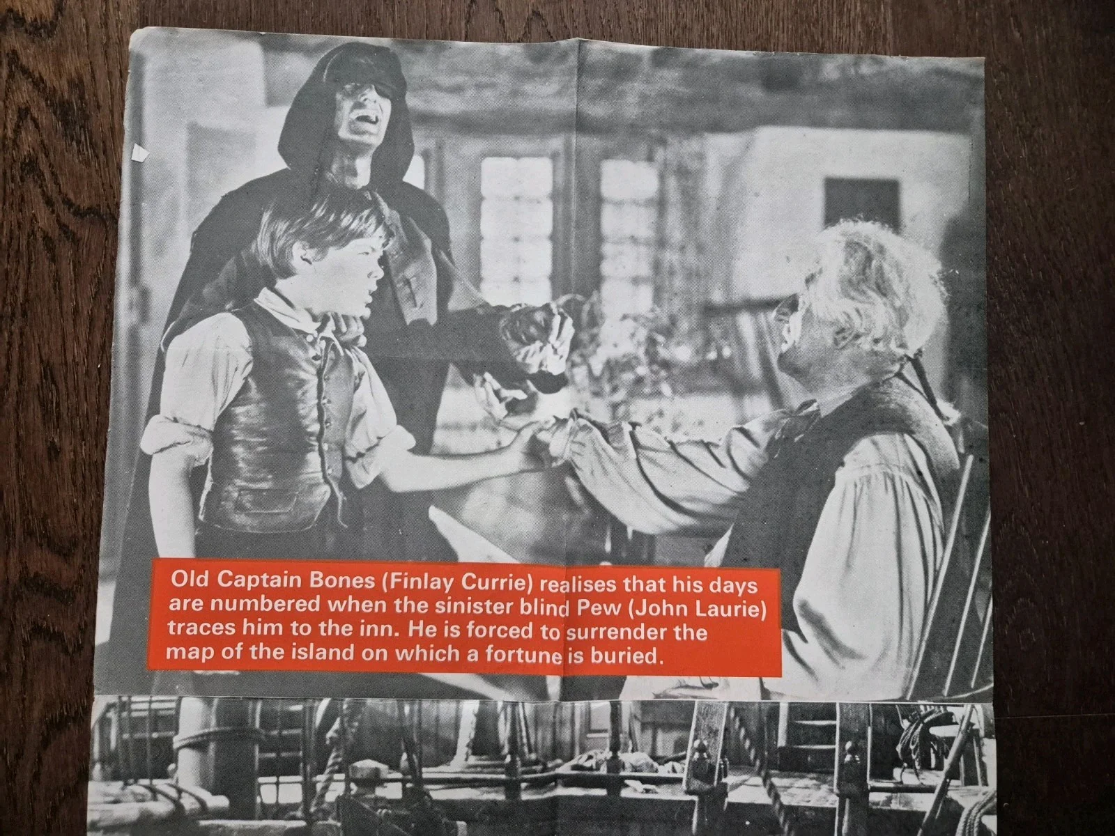 Disney Treasure Island Promotional Story Poster Original Vintage 30" x 20", изображение 4