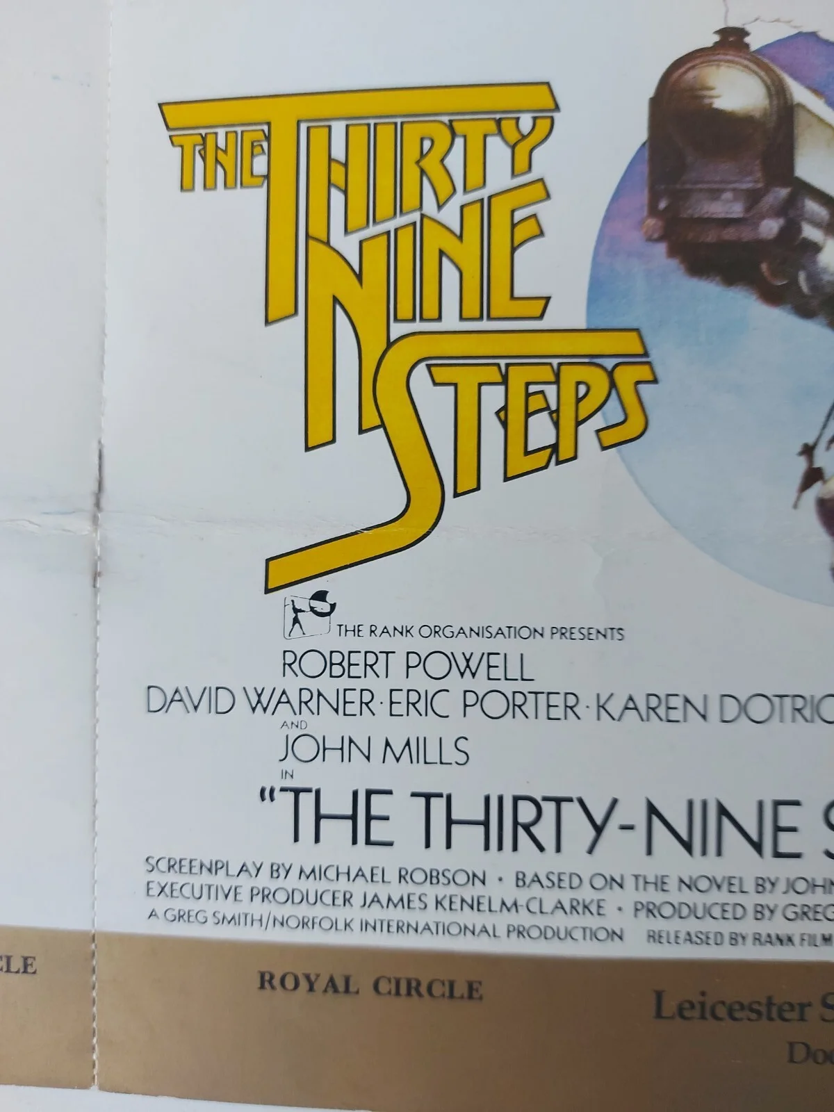 The Thirty Nine Steps 1978 Royal World Charity Premiere Ticket Unused Rare, изображение 3