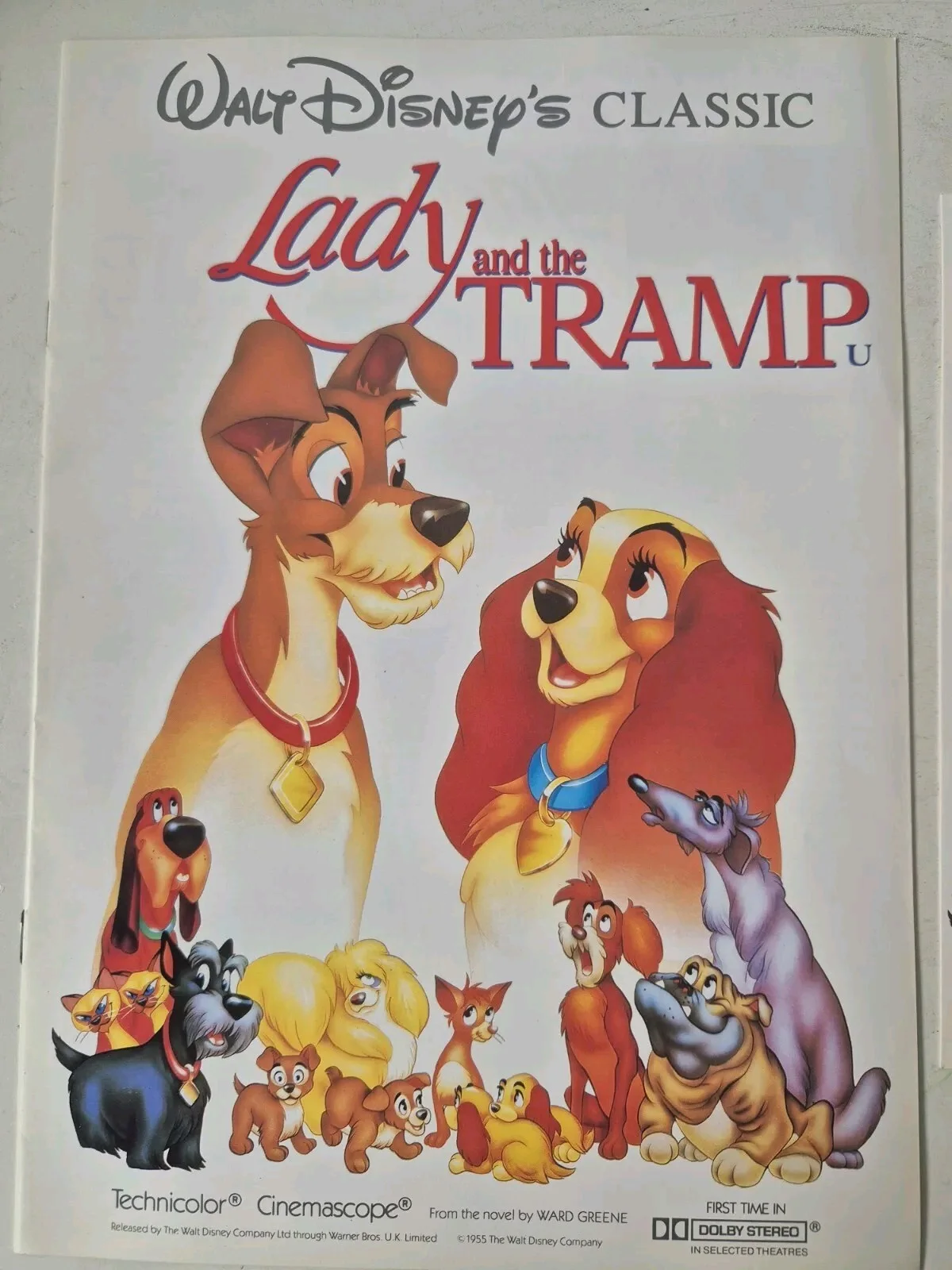 Disney Lady & The Tramp Classic Special Screening Ticket & Flyer & Booklet Rare, image 3
