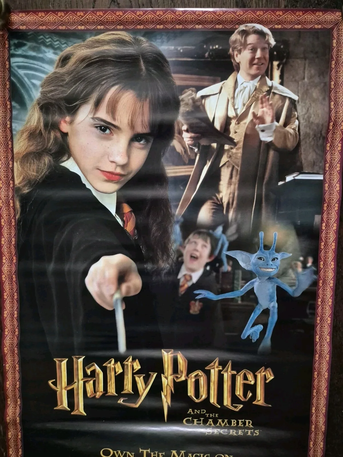 Harry Potter & The Chamber Of Secrets Original Video DVD Poster 26" x 17.5" 2003, изображение 5