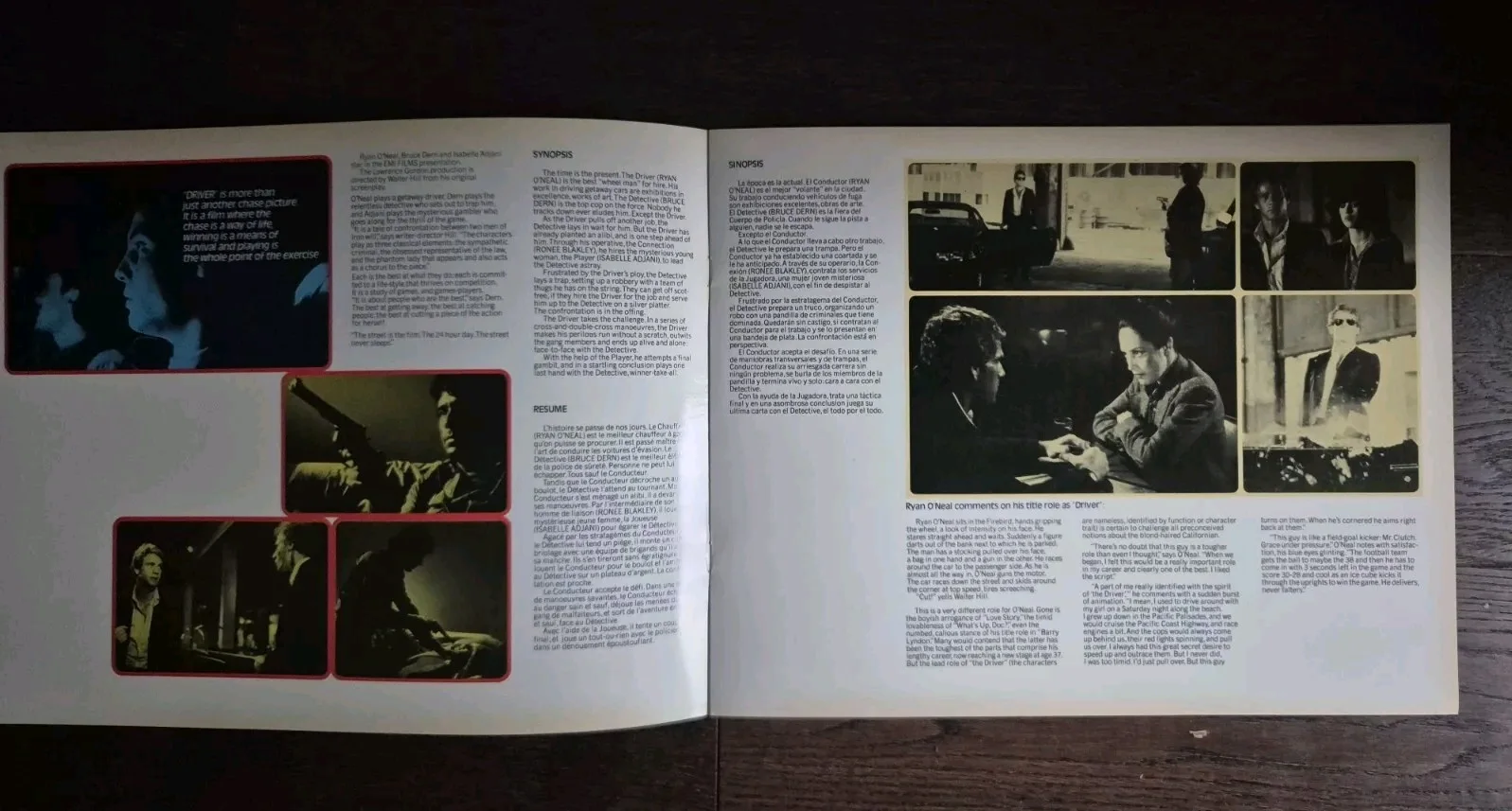 The Driver 1978 Large Glossy 14" x 11" Exhibitior Brochure Vintage Rare, image 3