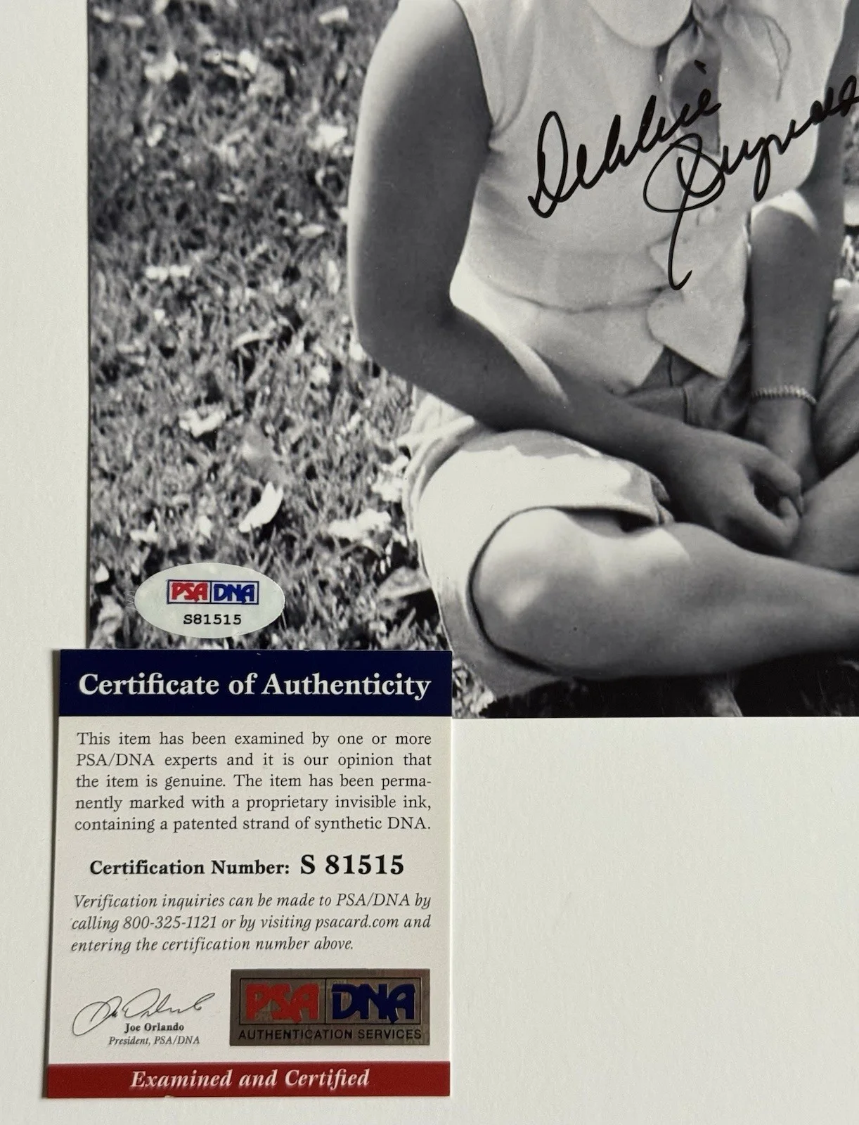Debbie Reynolds Signed 8x10 Photo PSA COA not JSA BAS Beckett, image 2