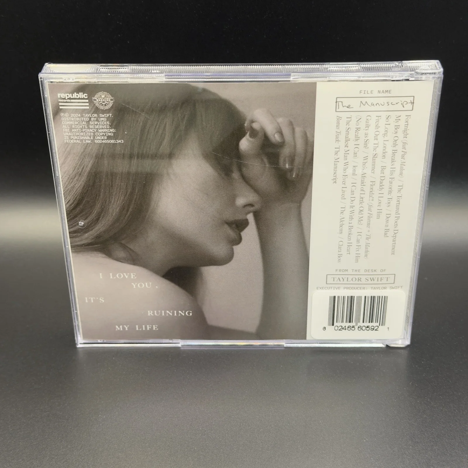 Taylor Swift Tortured Poets Department CD The Manuscript With Hand Signed Photo, изображение 4