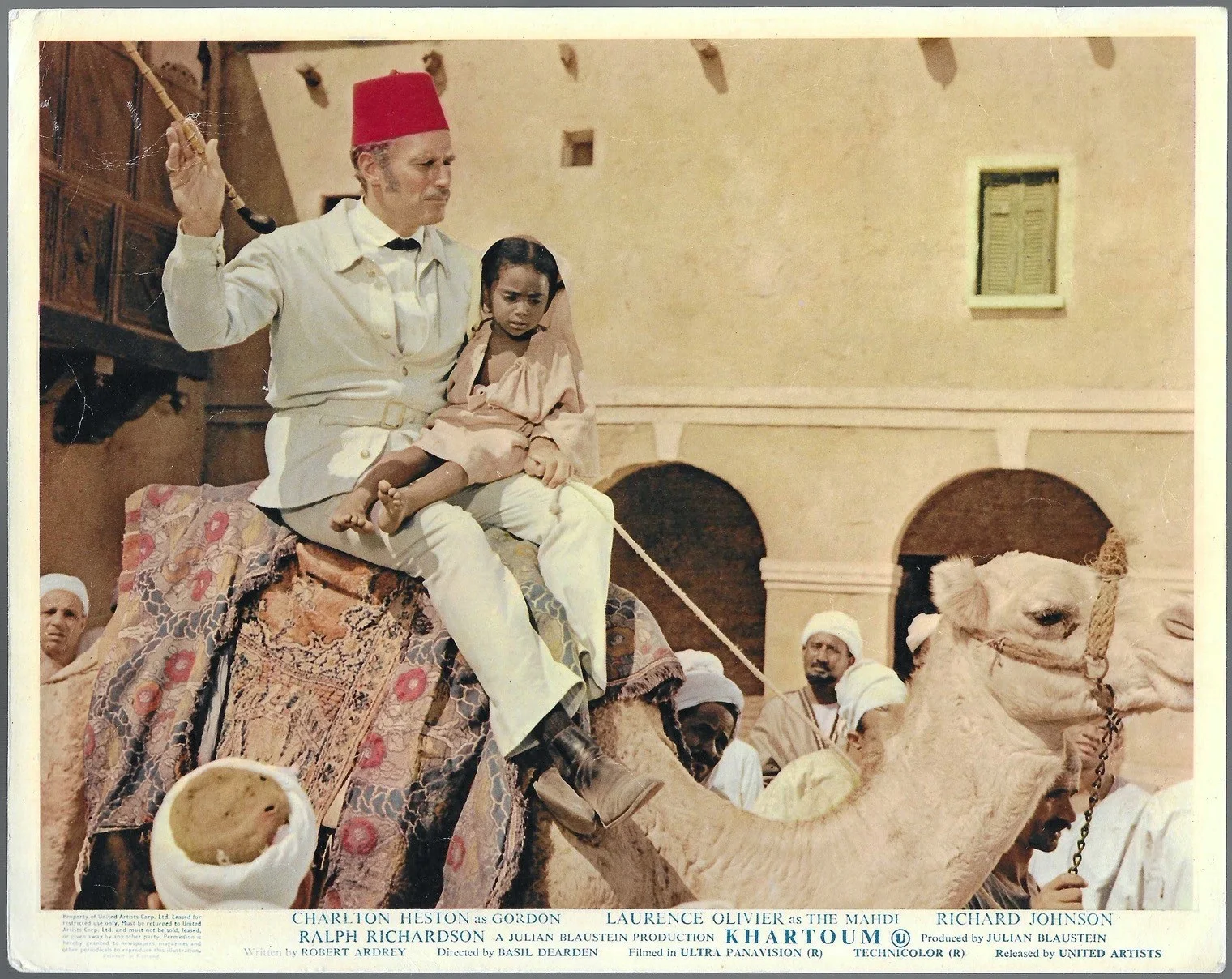 Khartoum 8x ORIGINAL UK FOH Lobby Cards Charlton Heston Laurence Olivier 1966, изображение 4