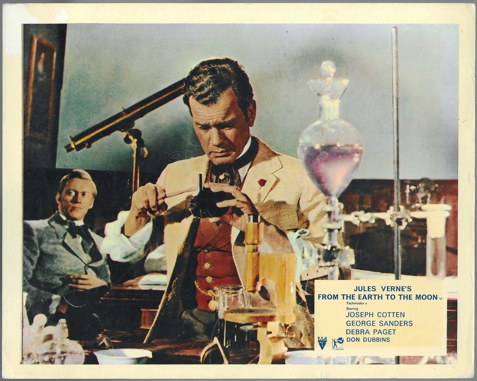 From the Earth to the Moon 6x ORIGINAL UK FOH Lobby Cards Jules Verne 1958, изображение 2