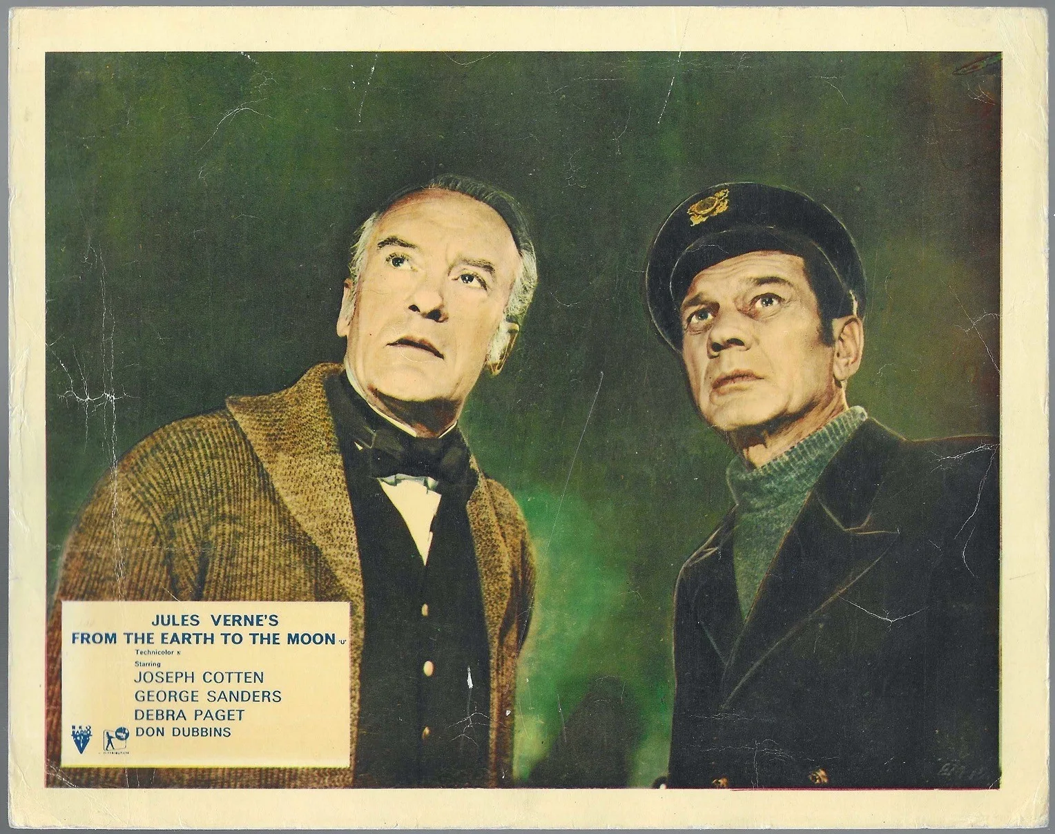 From the Earth to the Moon 6x ORIGINAL UK FOH Lobby Cards Jules Verne 1958, изображение 3