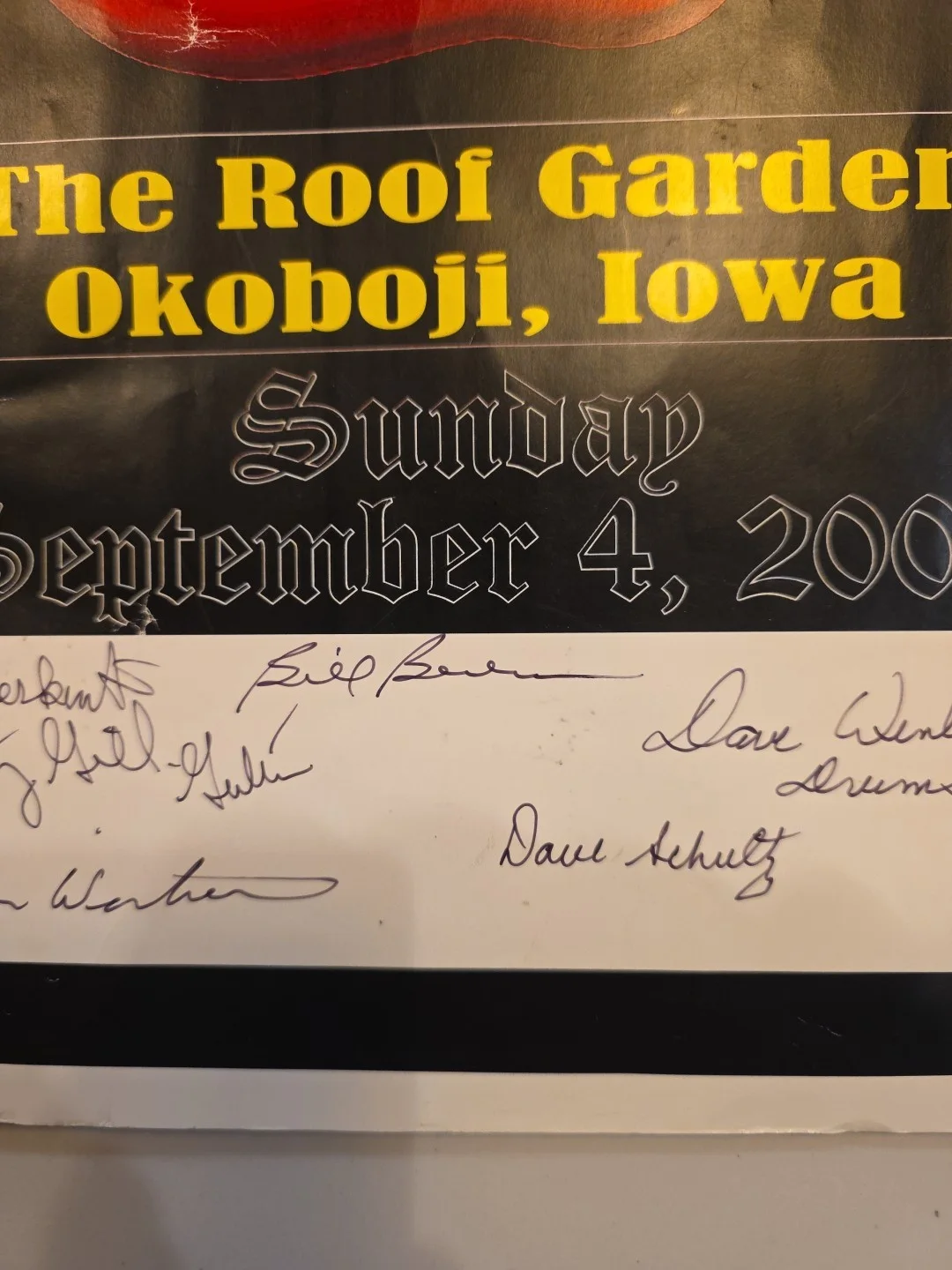 The Last Chapter Signed Concert Poster 2005 Iowa Rock & Roll Hall of Fame..., изображение 5