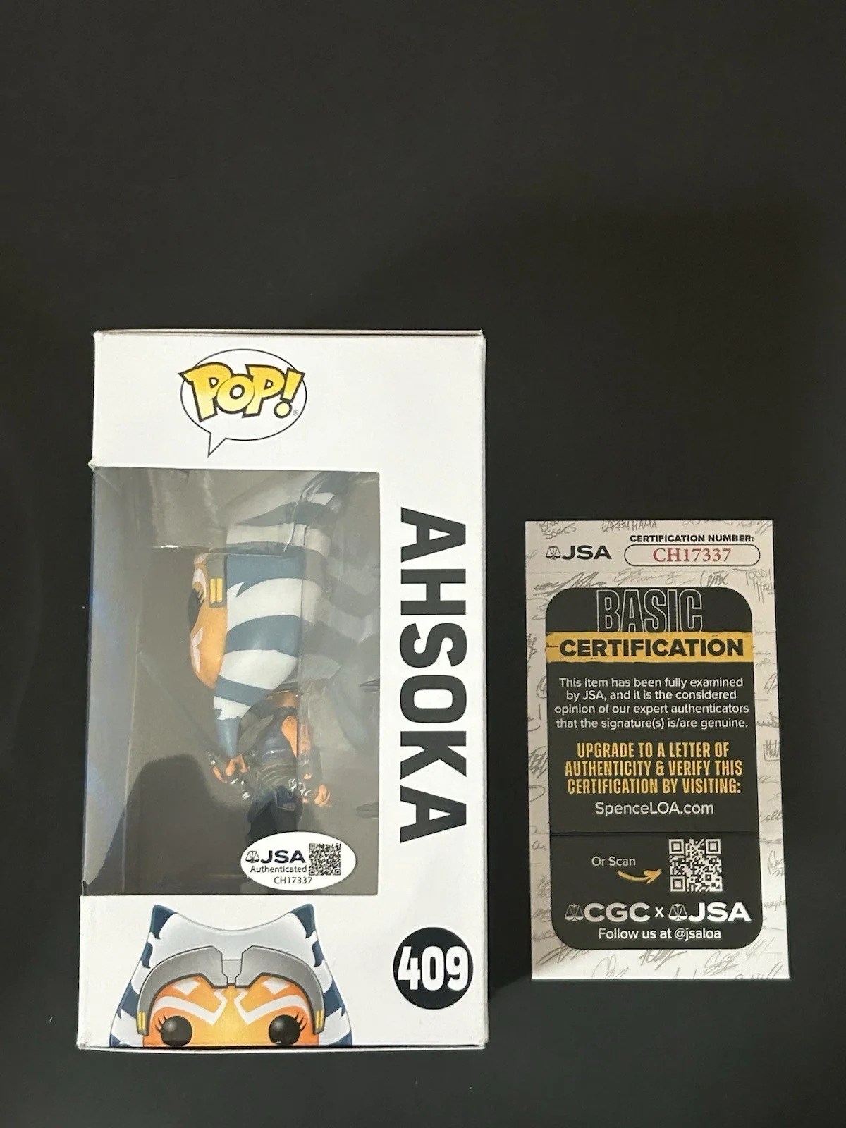 Ashley Eckstein — Ashley Eckstein signed Star Wars CLONE WARS Funko Pop JSA Ahsoka #409, image 2