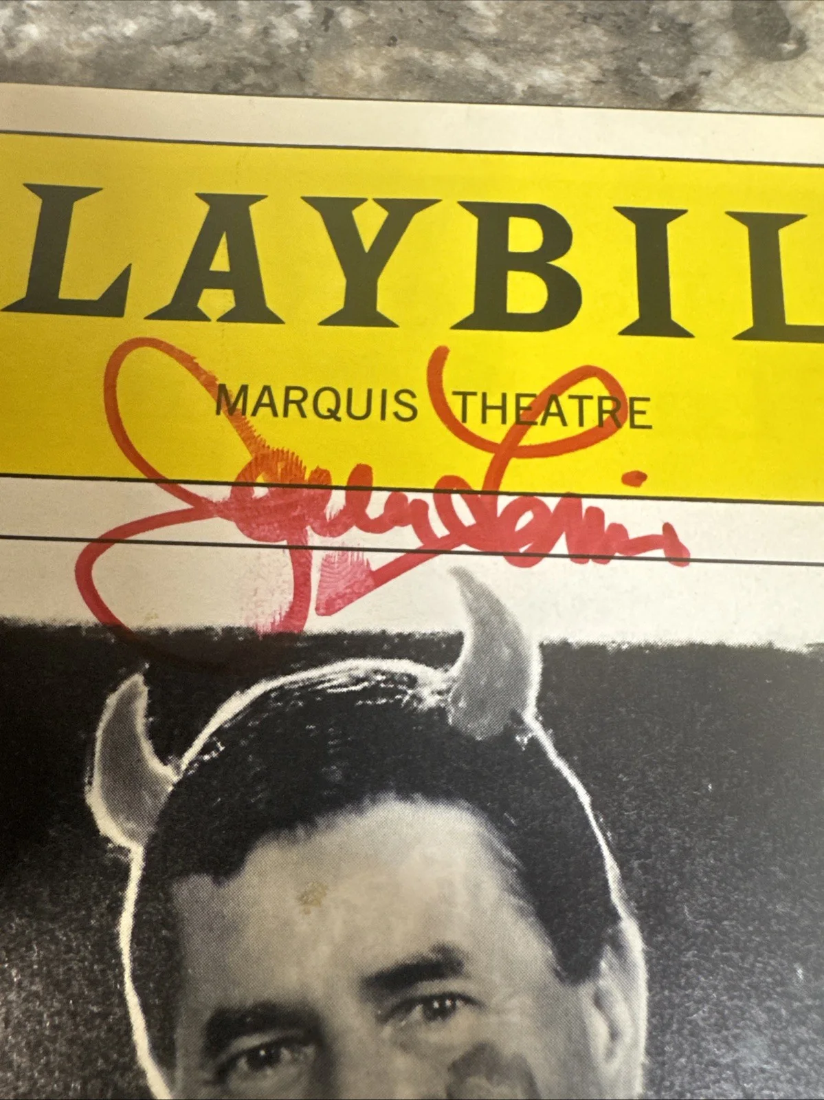Hand Signed Jerry Lewis Autographed Damn Yankees Playbill Marquis Theatre, изображение 2