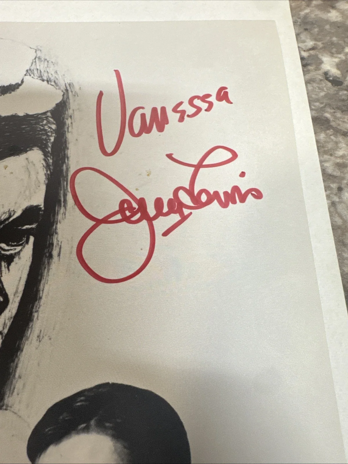 JERRY LEWIS — JERRY LEWIS Hand Signed 8 X 10 Photo Autograph Authentic 1981, image 2