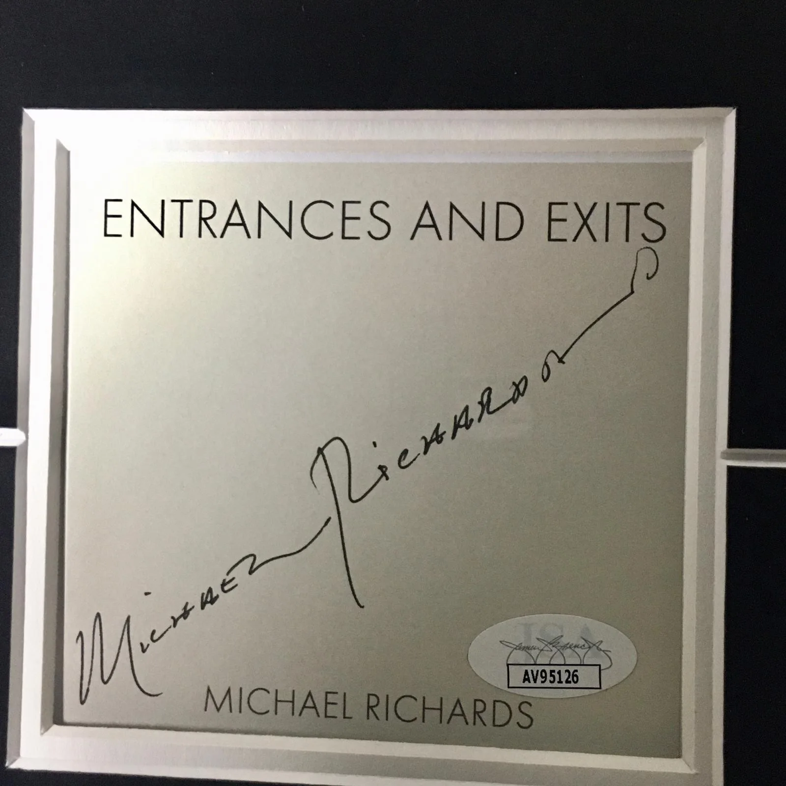 Michael Richards — Seinfeld Cosmo Kramer Michael Richards Signed JSA ASSMAN Prop Plate Framed, image 3