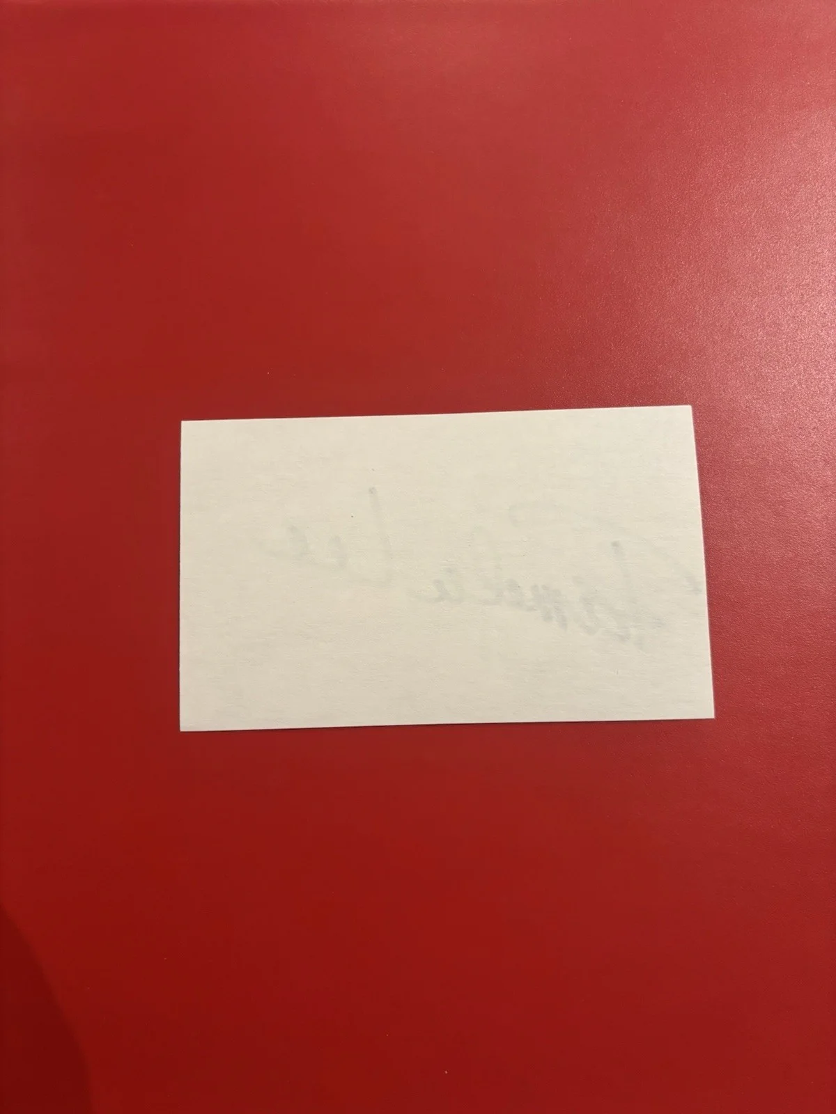 Pamela Lee Anderson — Pamela Lee Anderson Signed 3x5 Index, image 2