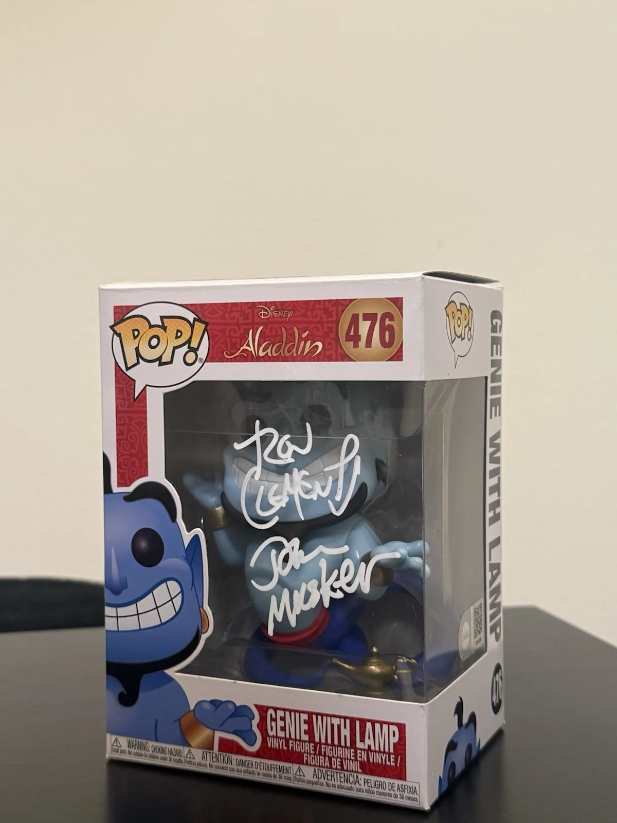 Ron Clements & John Musker Signed Disney Genie Funko Pop SWAU COA Aladdin Movie, изображение 3