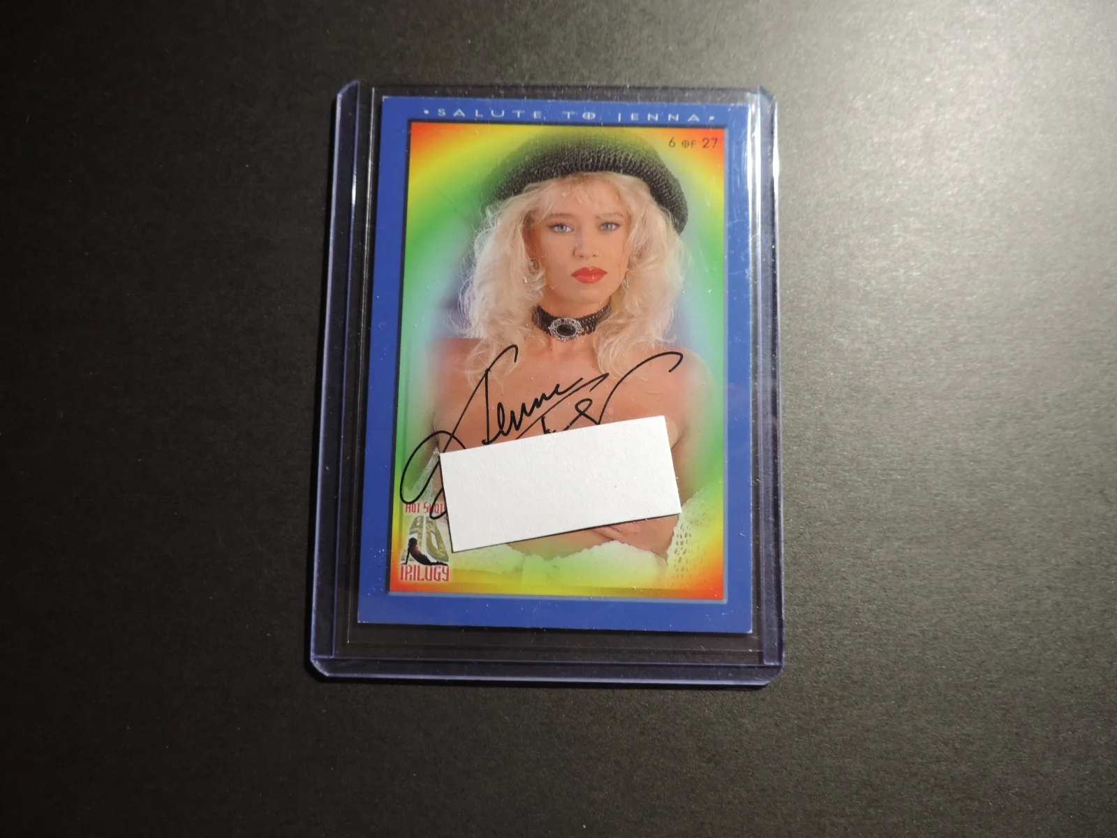 Jenna Jameson — Jenna Jameson Autographed Trading Card. Salute to Jenna Card # 6 Hot Shots MINT, изображение 3