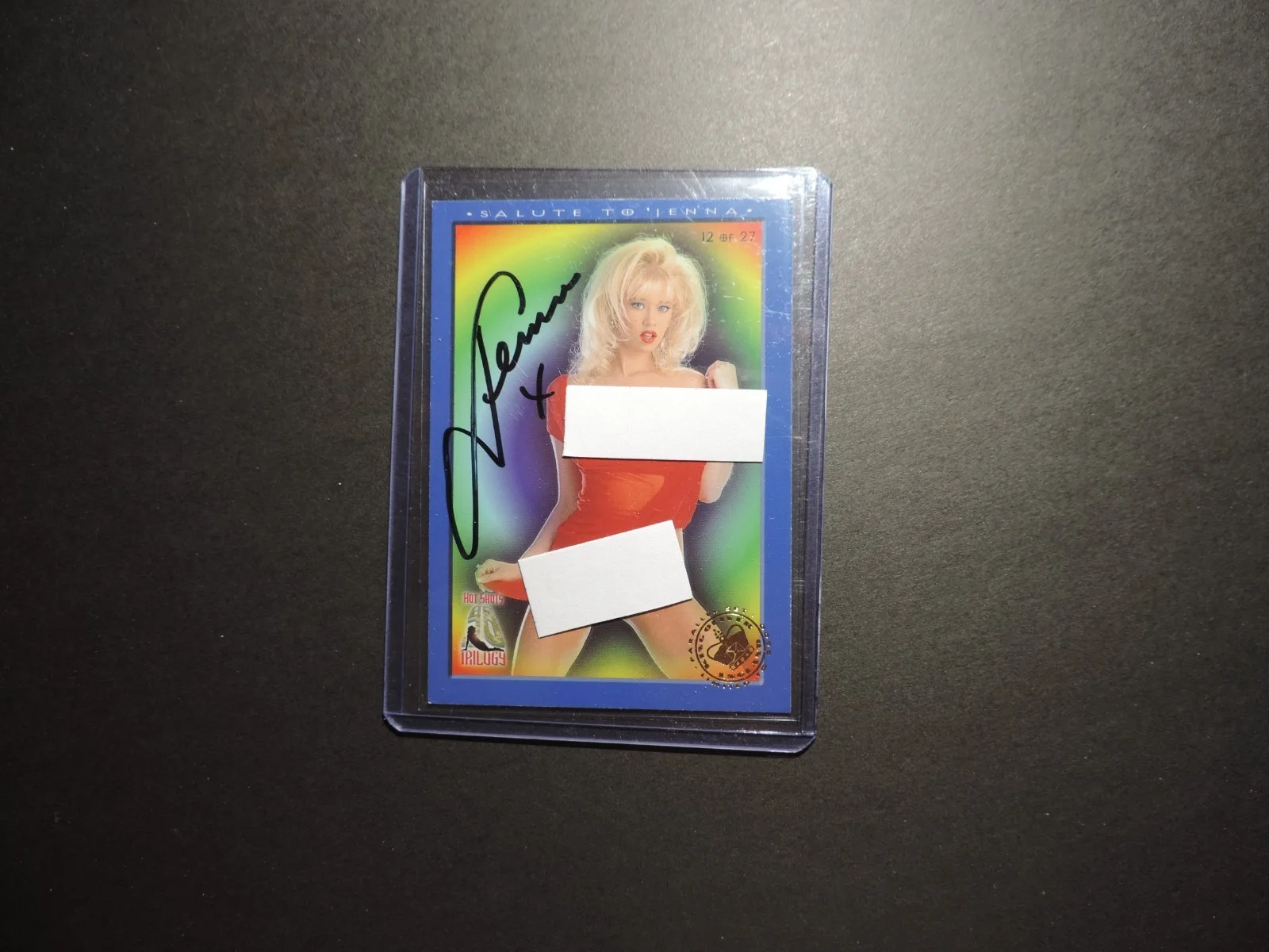 Jenna Jameson — Jenna Jameson Autographed Trading Card. Salute to Jenna Card # 12 Hot Shots MINT, изображение 3
