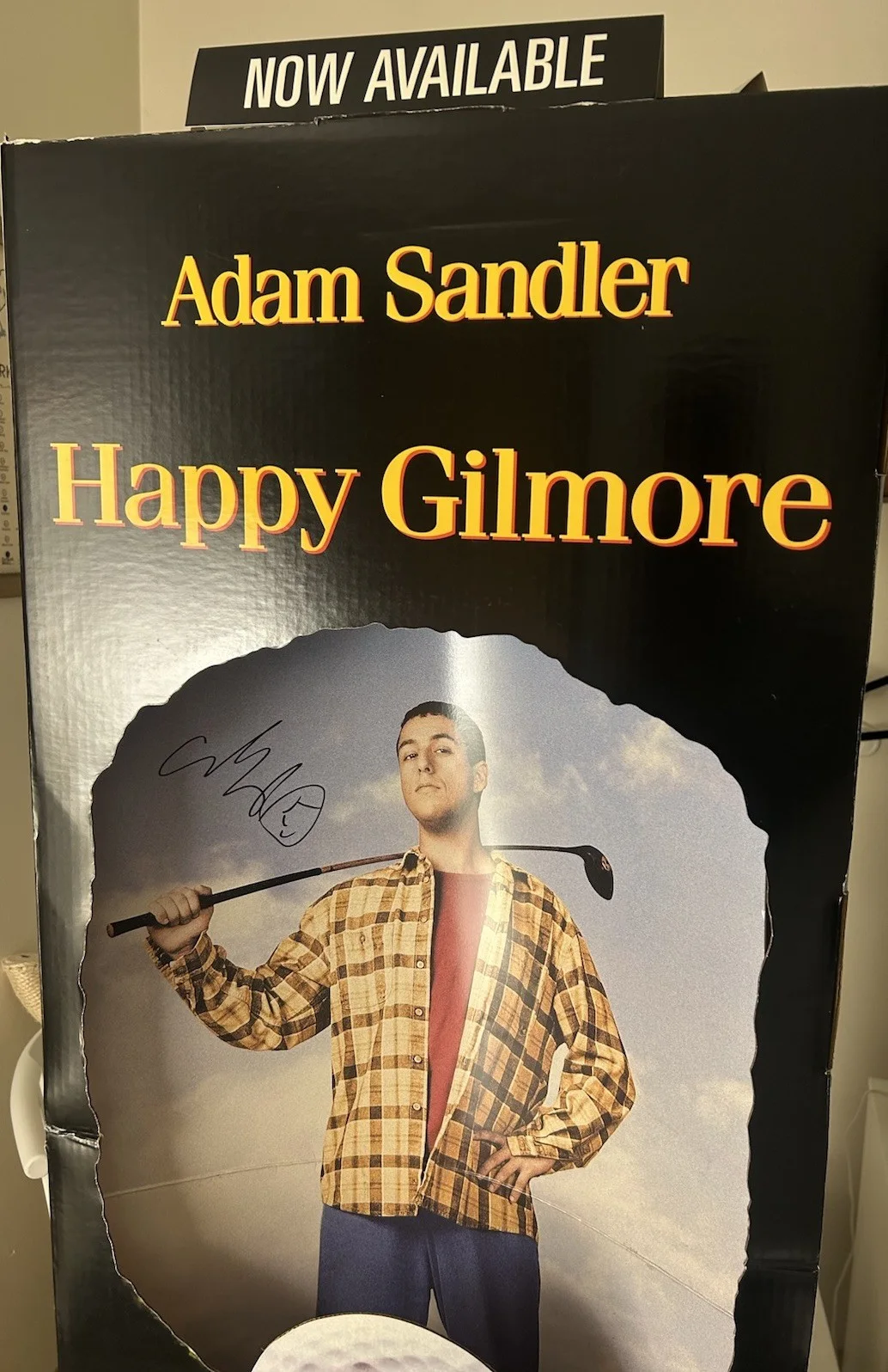 Adam Sandler — Adam Sandler Signed Happy Gilmore Standee Promo Advertisement Poster JSA COA, изображение 2