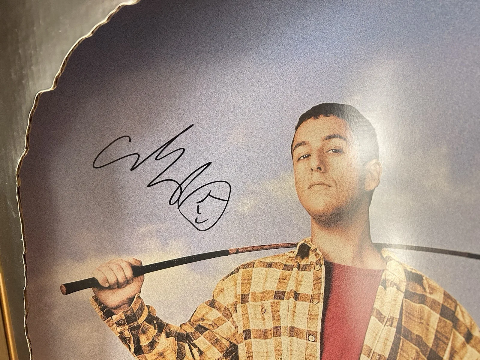 Adam Sandler — Adam Sandler Signed Happy Gilmore Standee Promo Advertisement Poster JSA COA, изображение 3