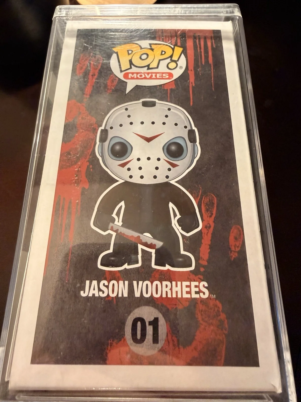 C.j Graham — Jason Voorhees Funko Pop 01 Signed by C.j Graham with JSA COA W/ Hard Protector, изображение 4
