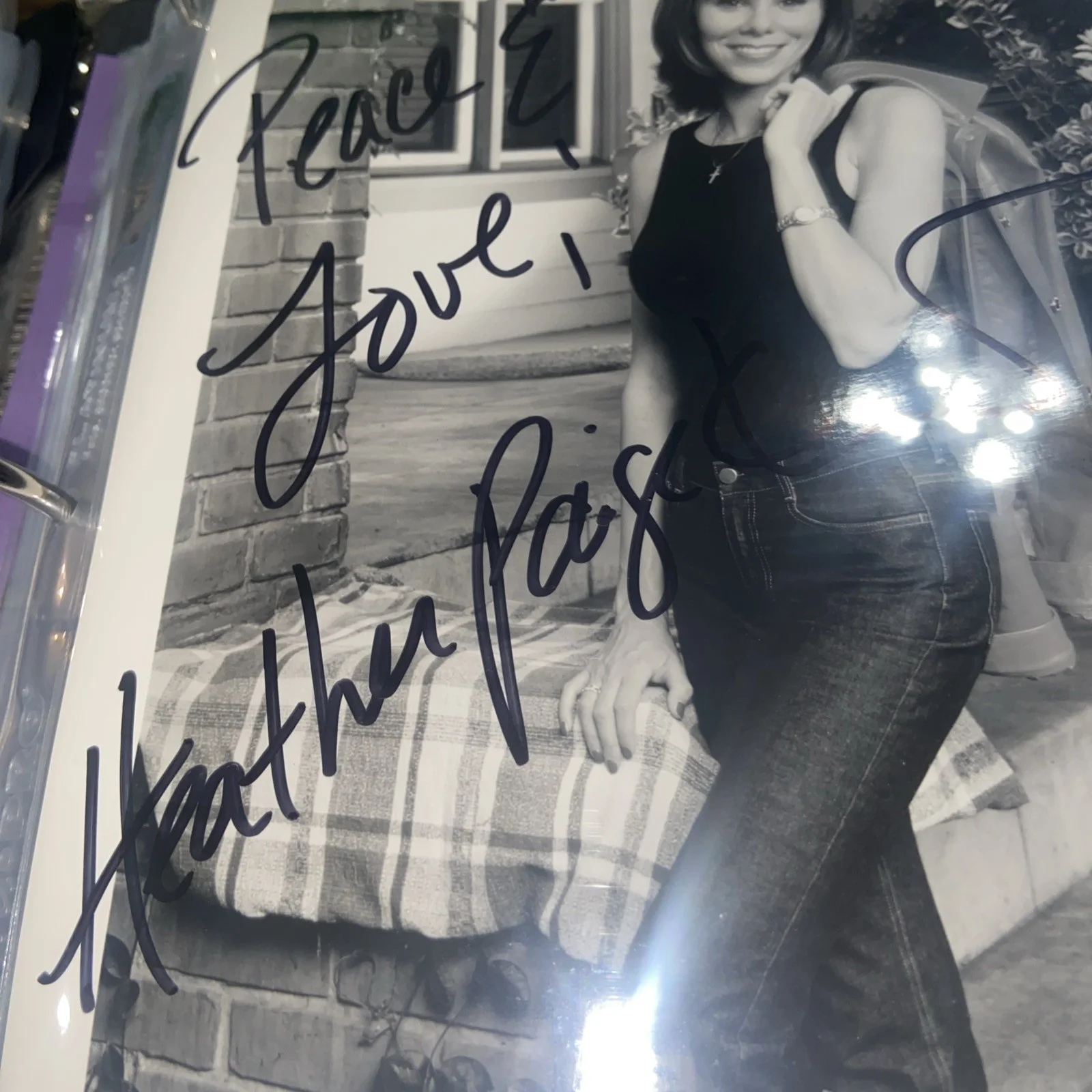 Heather Paige Kent That’s Life signed 8x10 b&w photo Paramount - Lydia DeLucca, изображение 2