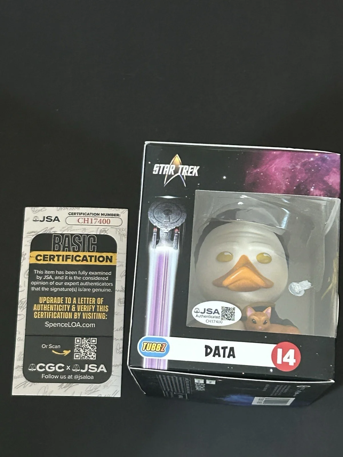 Brent Spiner — BRENT SPINER SIGNED TUBBZ COLLECTIBLE RUBBER DUCK STAR TREK DATA JSA COA, изображение 2