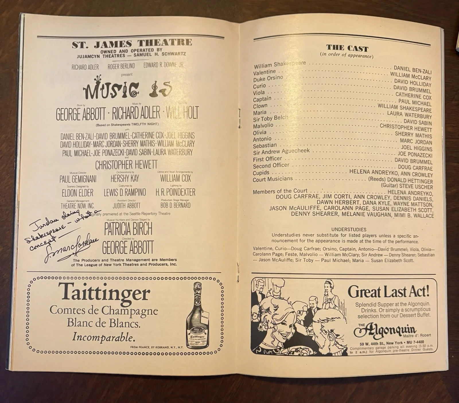 Music Is-Playbill-Signed-Autograph-Broadway-George Abbott, image 3