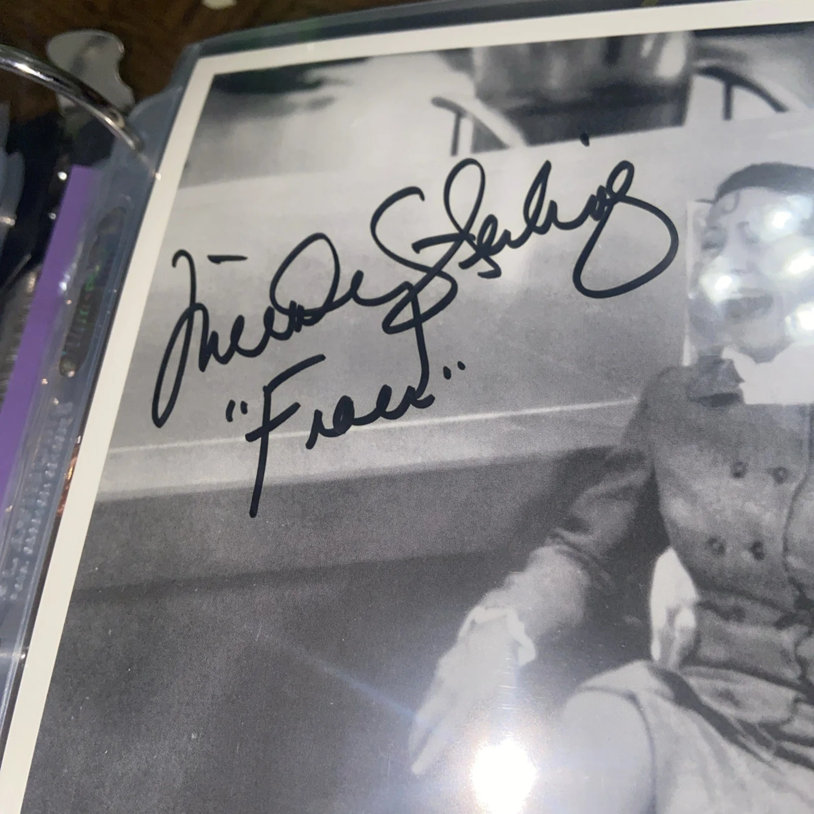 Mindy Stirling Autographed b&w 8x10 Photo - Austin Powers Frau Farbissina, image 2