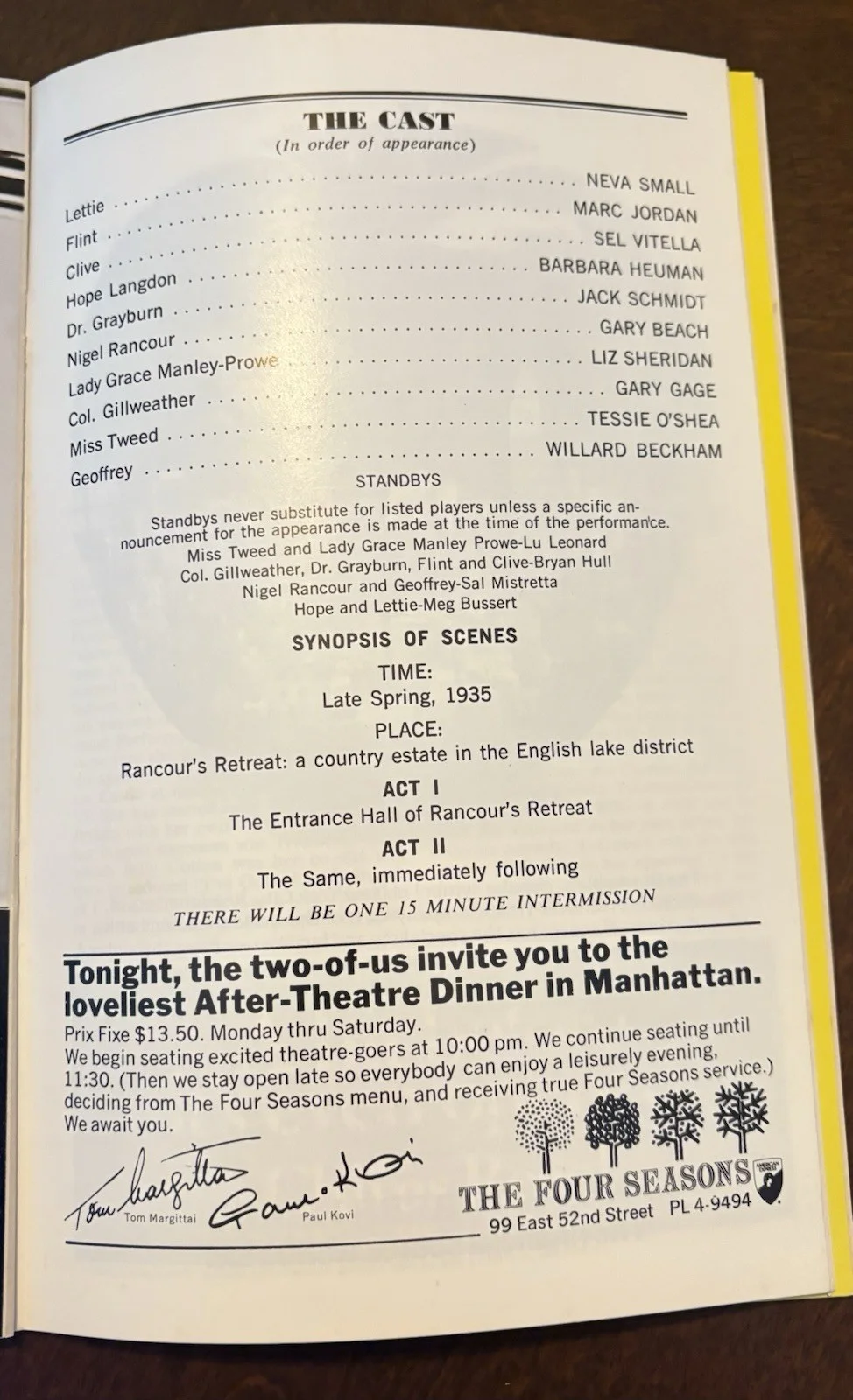 Something’s Afoot-Playbill-Signed-Autograph-Broadway, image 3