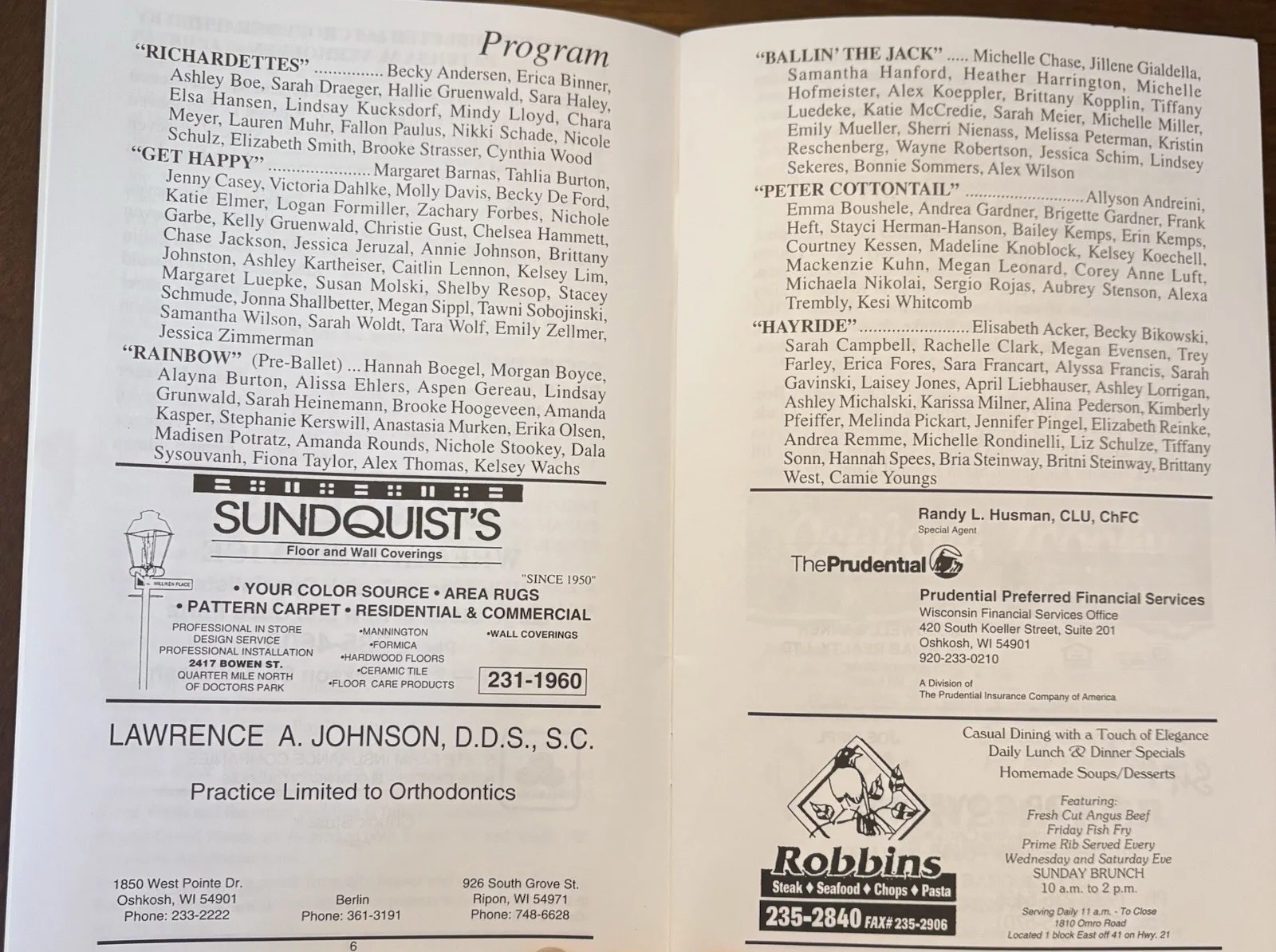 Fred Kelley Autograph (Gene Kelley’s Brother)-Signed Dance Program, image 3
