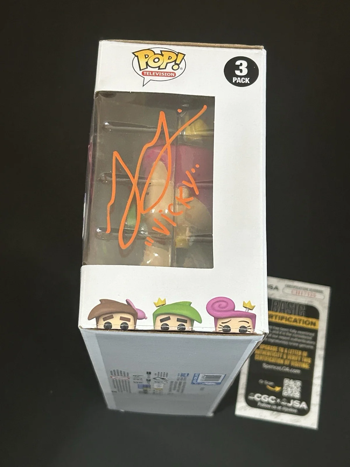 Funko Pop 3-Pack Fairly Odd Parents SDCC Cast 6 Autographs JSA COA, image 4
