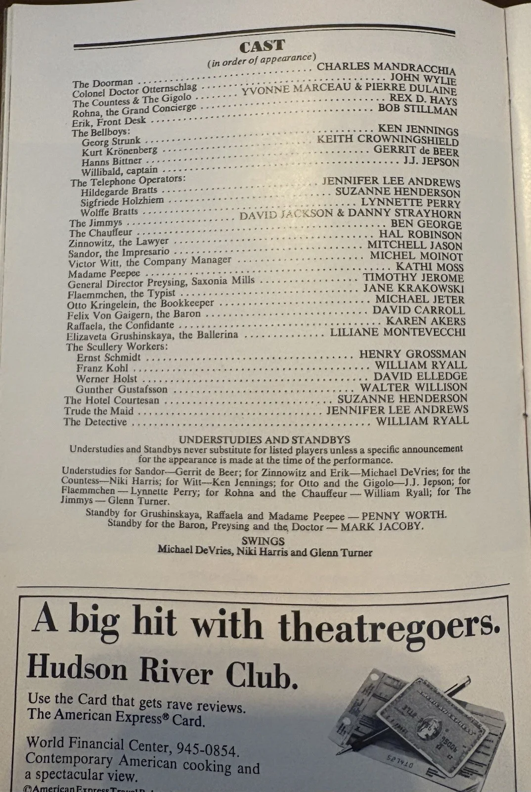 Grand Hotel-Playbill-signed-autograph-Broadway, image 4