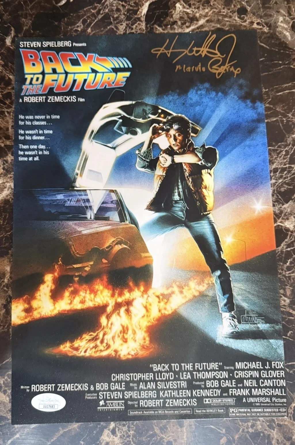 Harry Waters Jr — Harry Waters Jr Signed Back To The Future 8x12 Photo Autograph JSA COA
