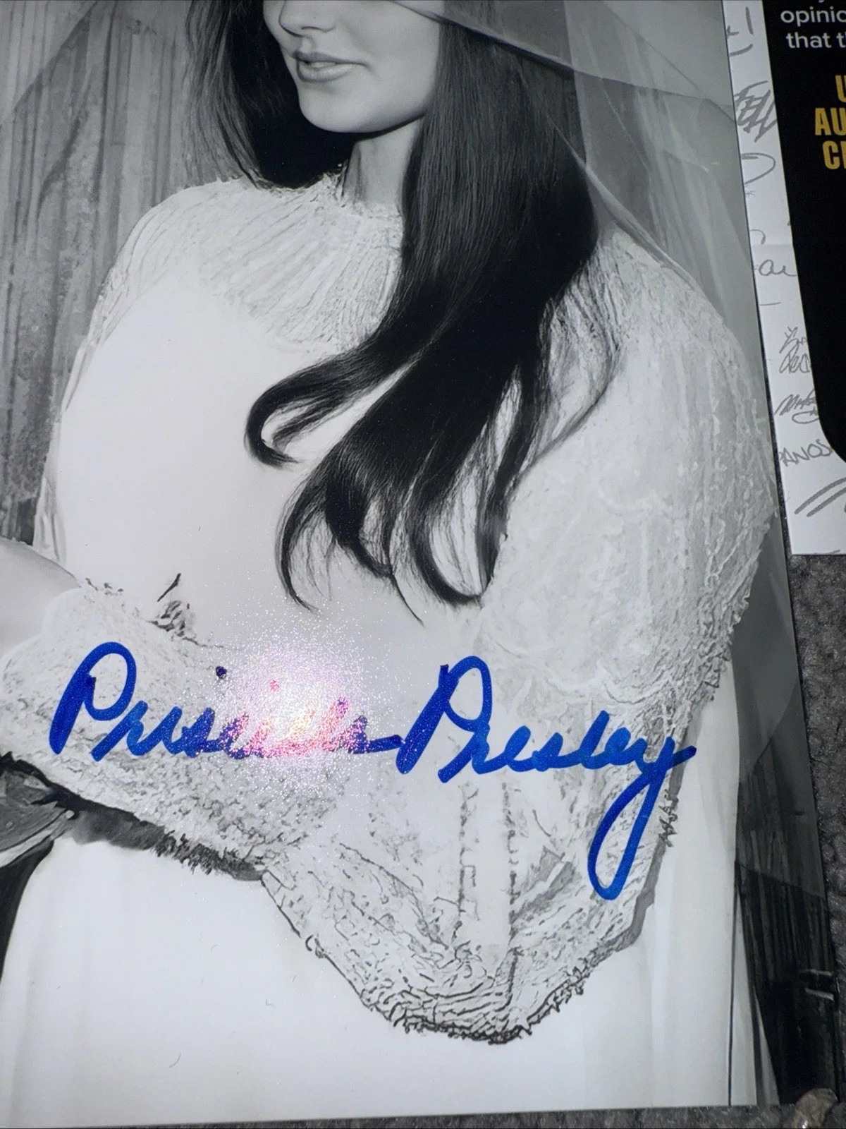 Priscilla Presley AUTOGRAPH SIGNED 8x10 RARE WEDDING QUOTE Elvis JSA, изображение 2