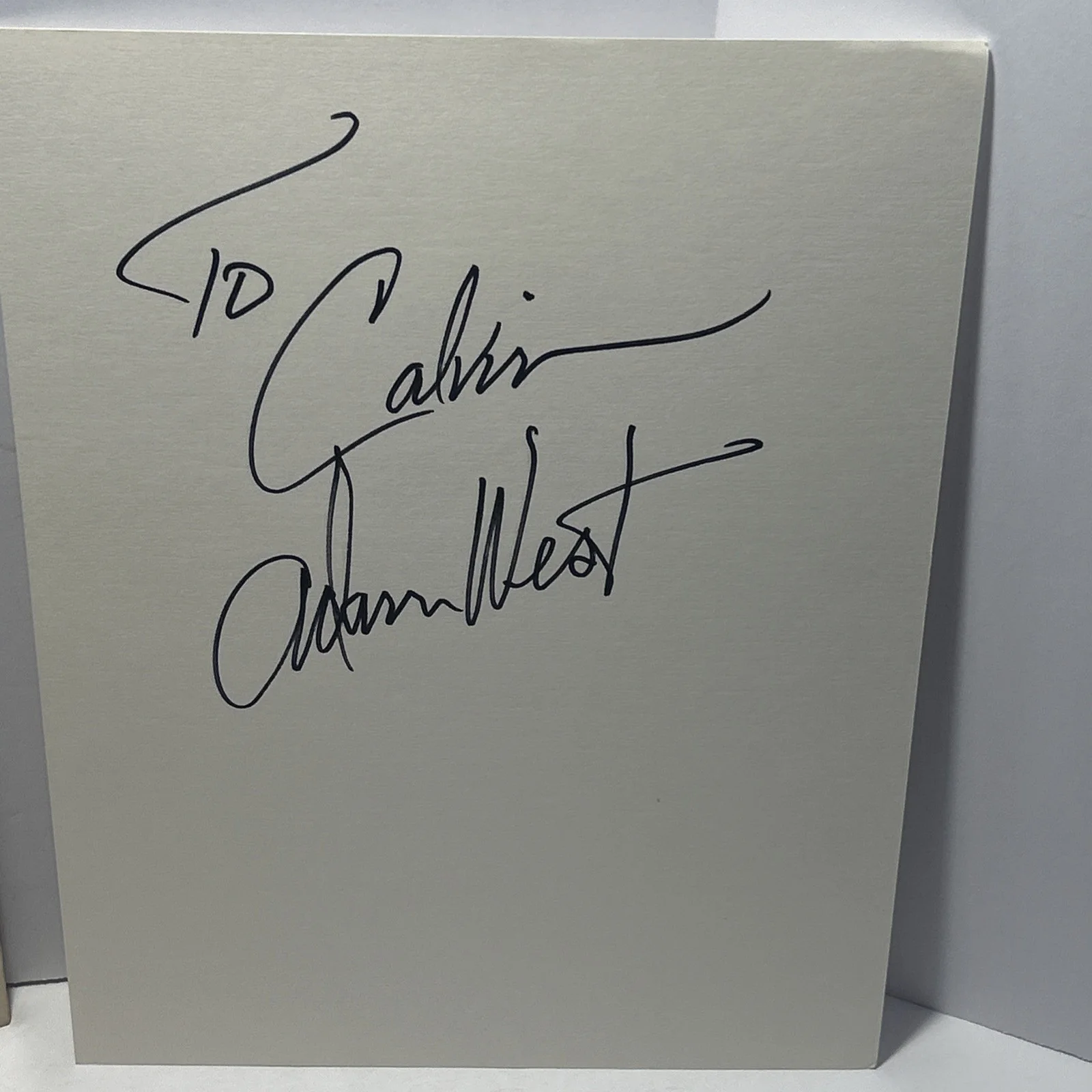 Adam West — ADAM WEST Batman Hand signed in person card; Spies, Spoofs & Super Guys Magazine, изображение 3
