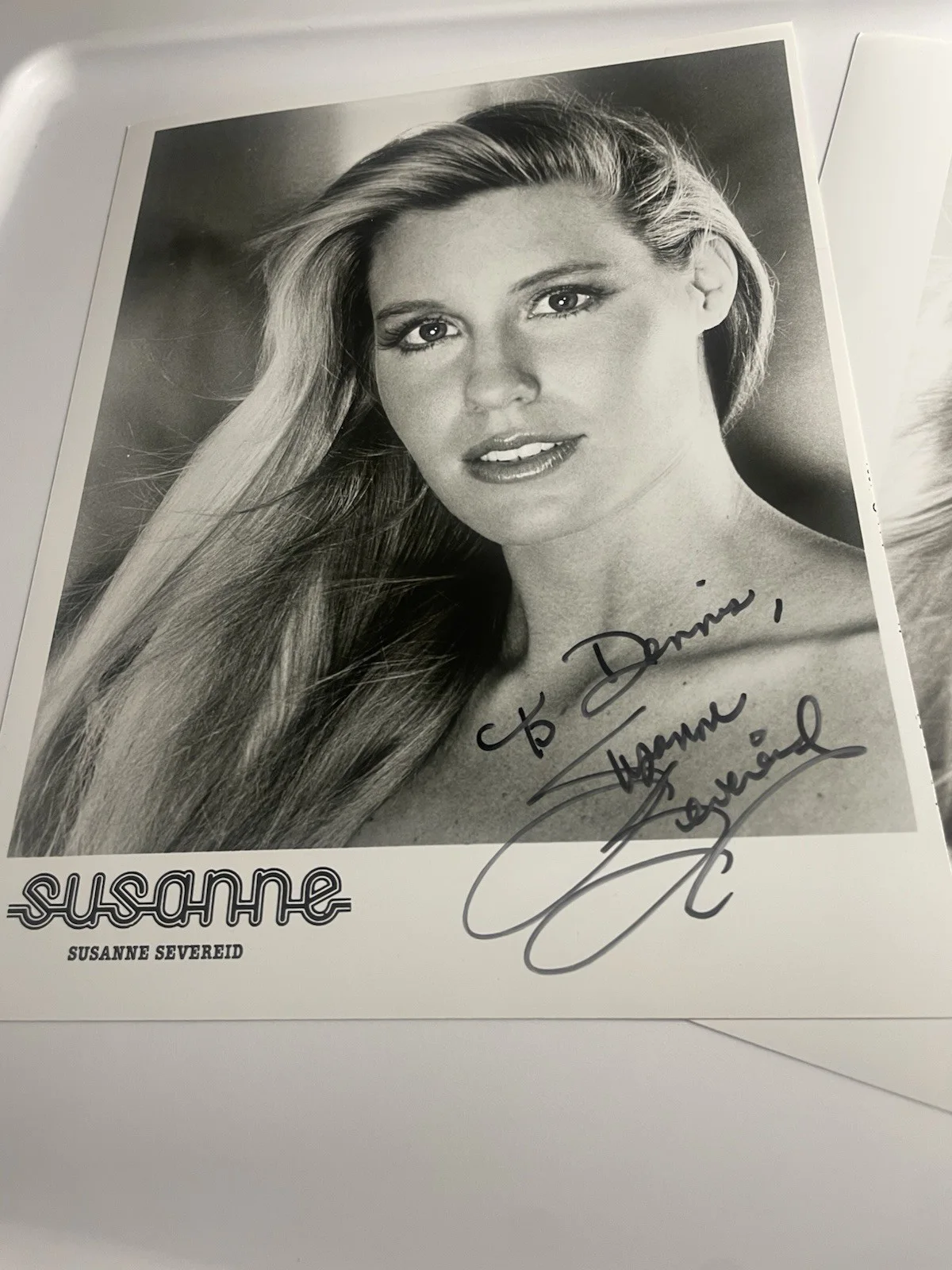 Susanne Severeid — Susanne Severeid Adult Actress Model Signed Photo lot of 2 8" x 10", изображение 2