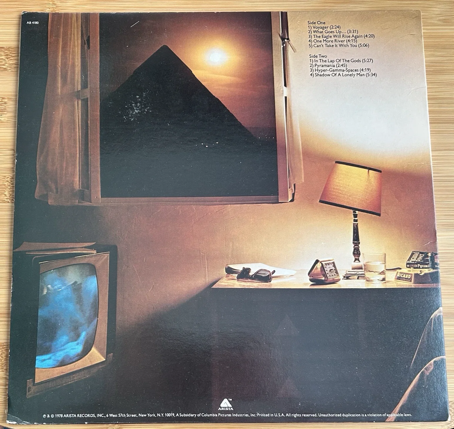 The Alan Parsons Project "Pyramid" Vinyl - Autographed/Signed - Alan Parsons, image 4