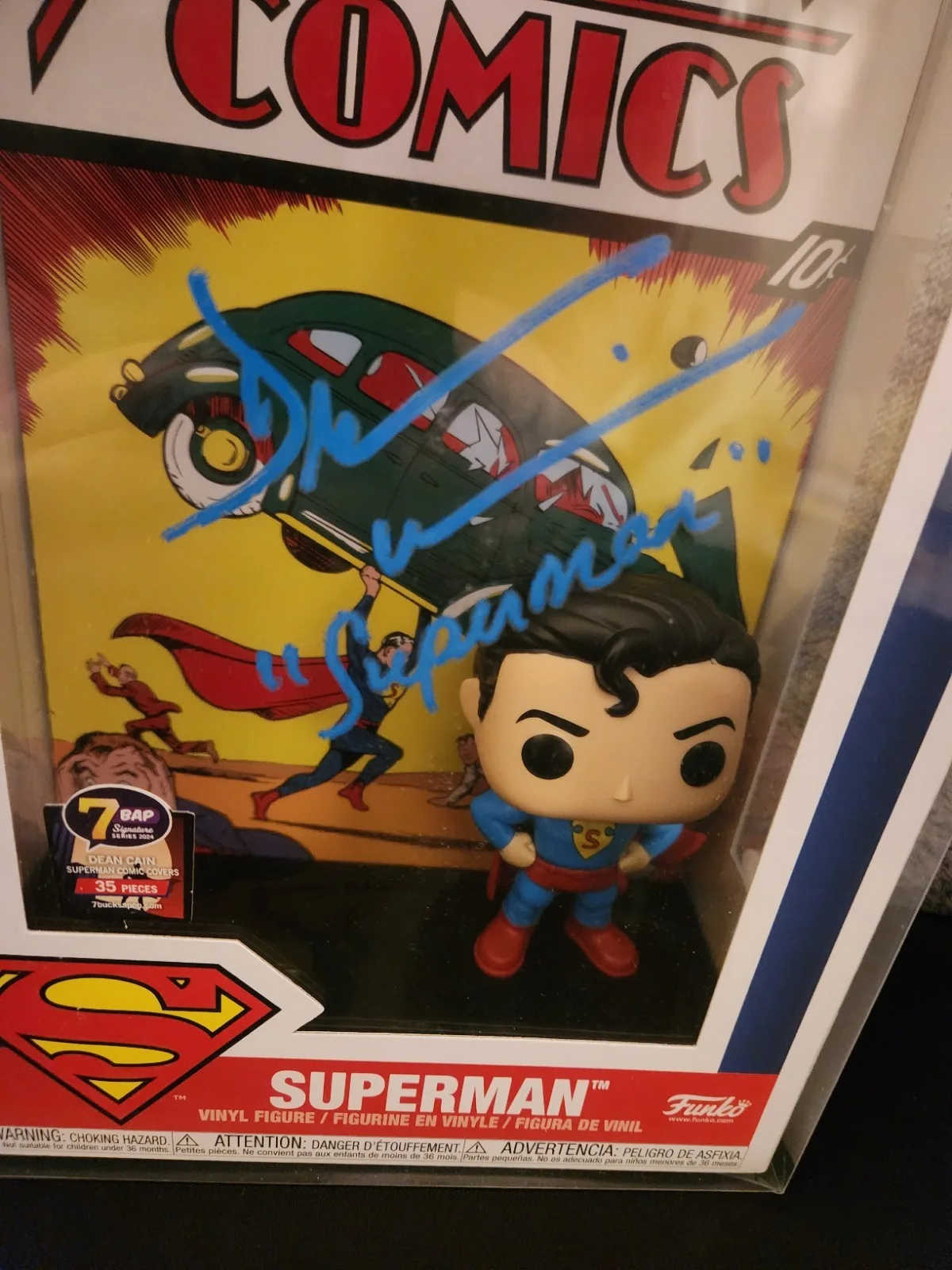 Dean Cain — *Signed*Superman Pop! Comic Covers Signed By Dean Cain JSA, image 2