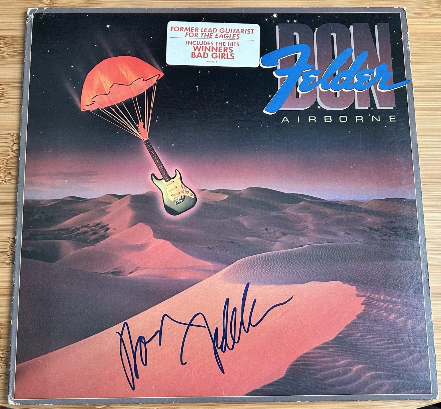 Don Felder (Eagles) "Airborne" Vinyl - Gold Stamp Promo - Autographed/Signed, изображение 2
