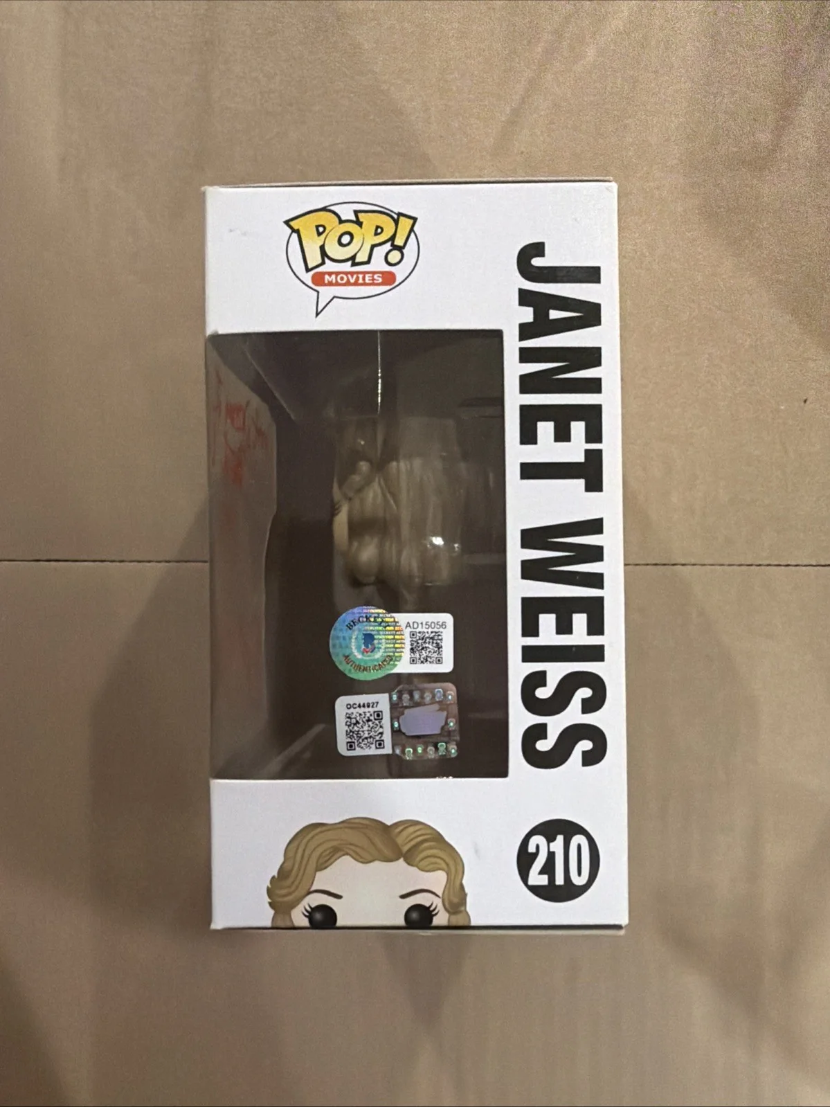 Susan Sarandon — Susan Sarandon Signed/Autographed Janet Weiss Funko Pop! Beckett & OCCM COA, image 2