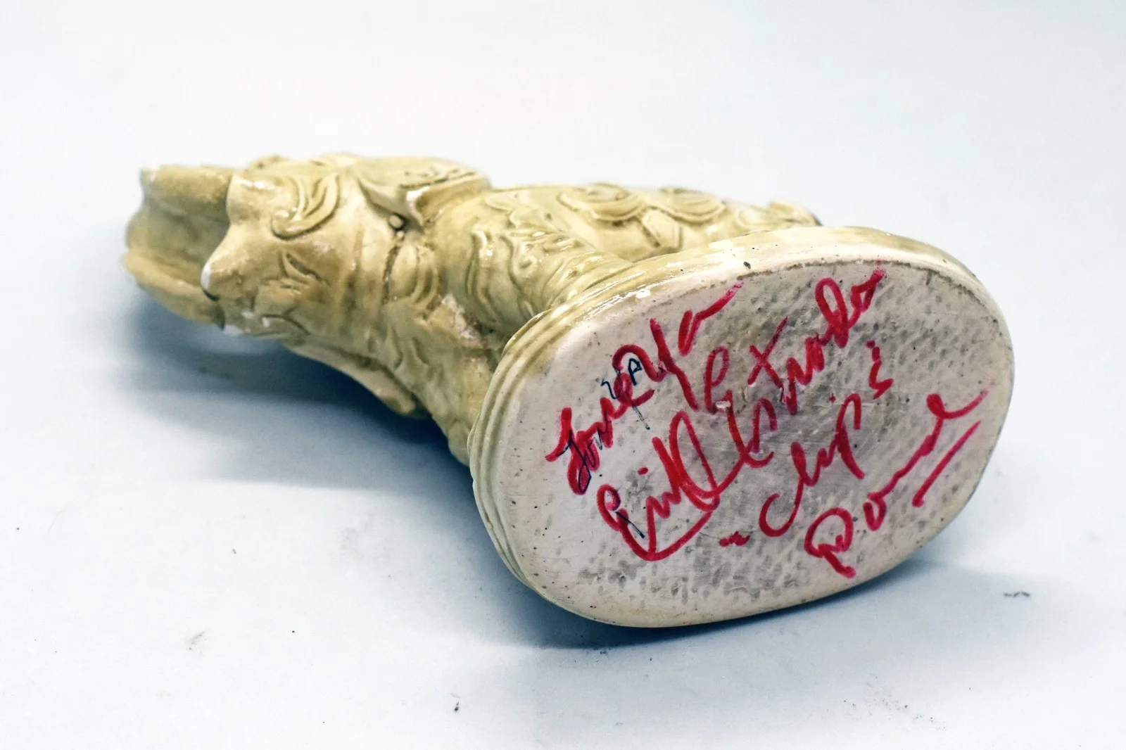 Eric Estrada — A white elephant signed by Eric Estrada - The greatest white elephant gift ever!, image 2